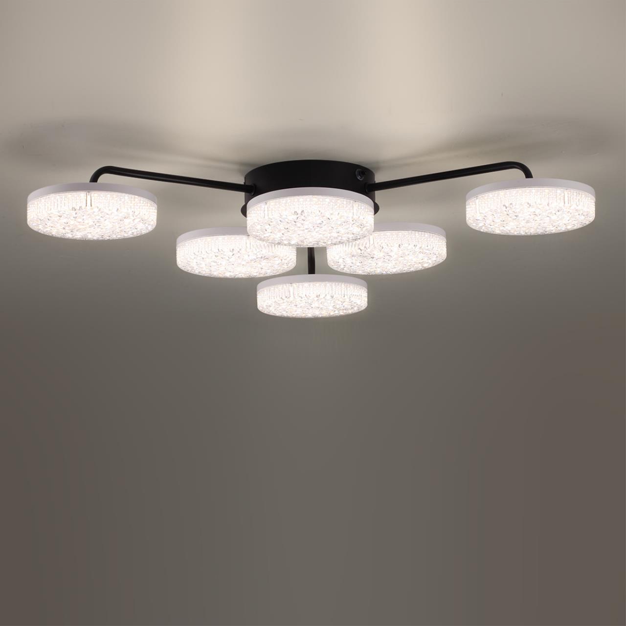 Люстра потолочная LUMION LEDIO DIDANA черный LED*1 85W