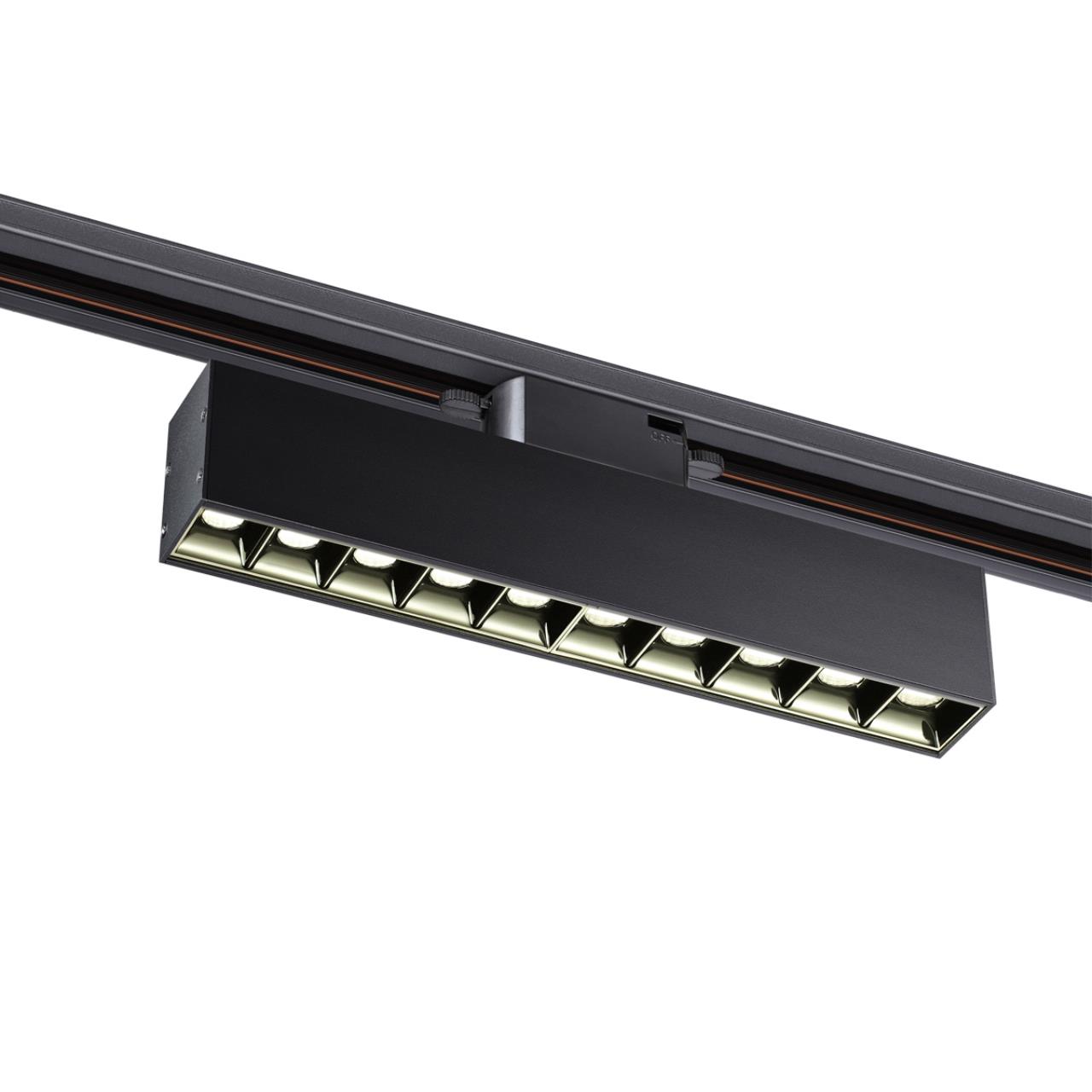 Светильник трековый однофазный трехжильный светодиодный NOVOTECH PORT ITER черный LED*1 16W 4000К