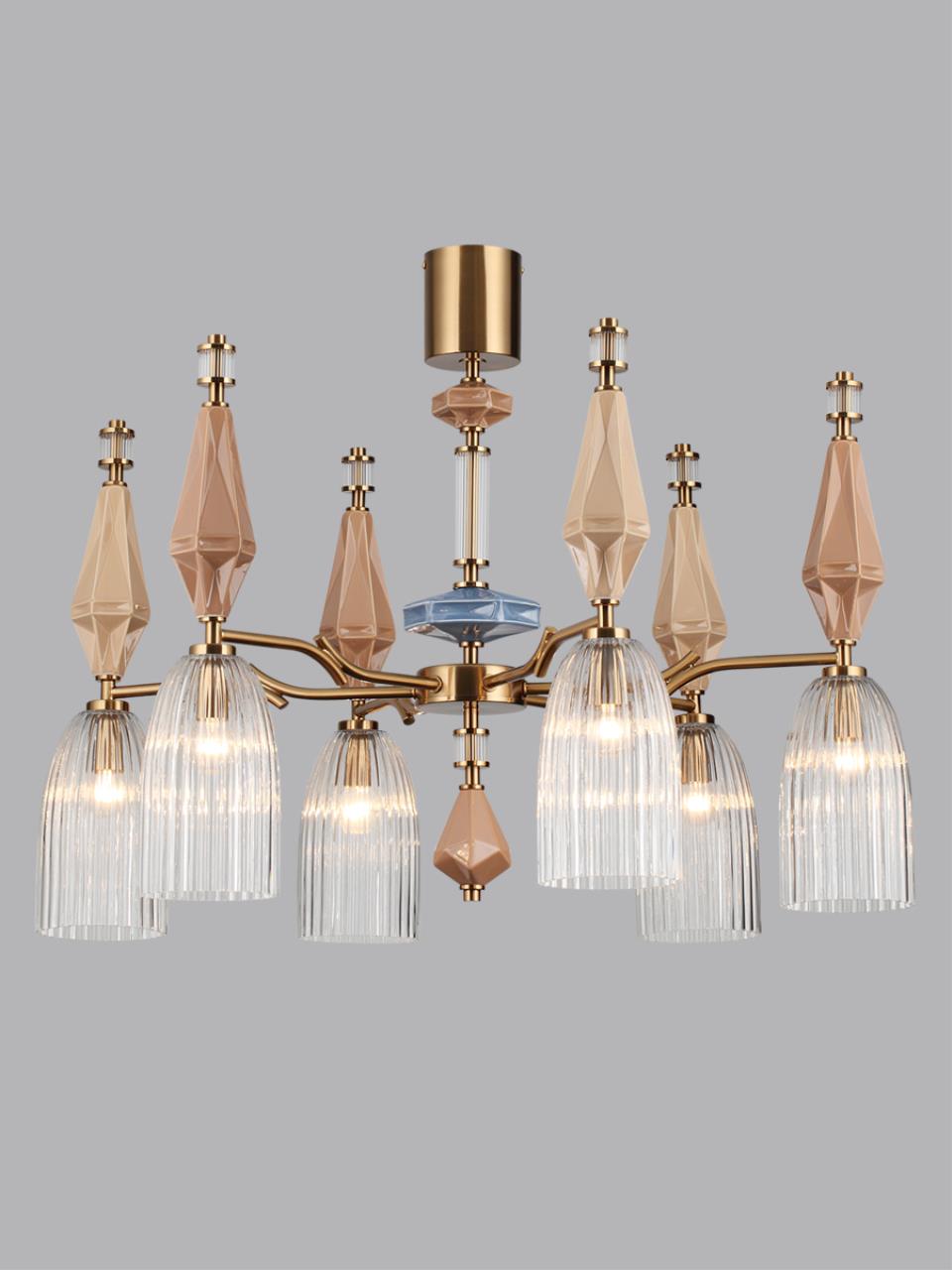 Люстра ODEON LIGHT EXCLUSIVE MODERN TERRA античная бронза, латунь E14*6 10W