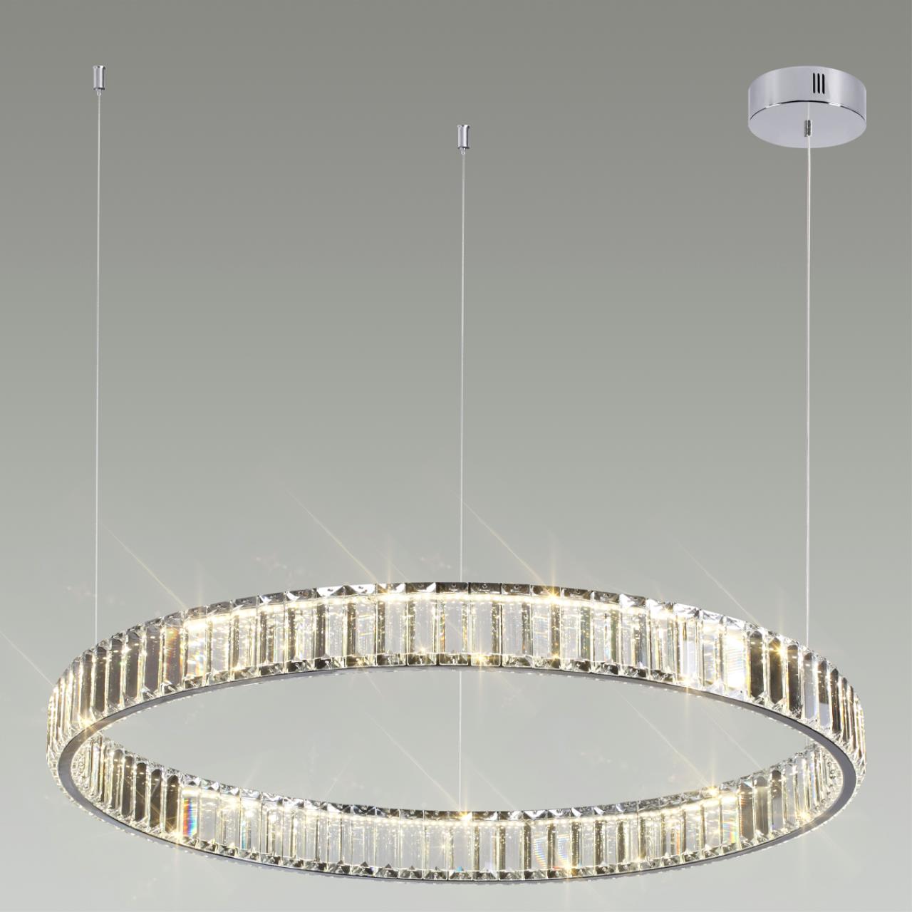 Люстра ODEON LIGHT L-VISION Vekia хром LED*1 45W