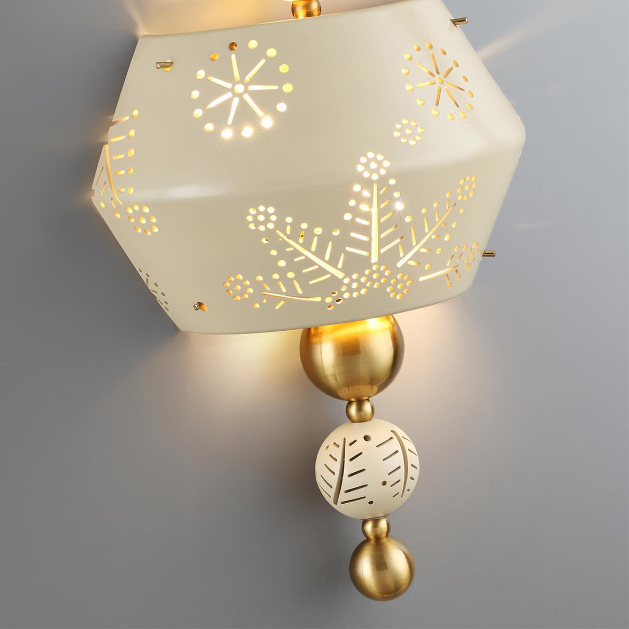 Настенный светильник ODEON LIGHT EXCLUSIVE PENDANT KARELIA латунь E14*2 10W