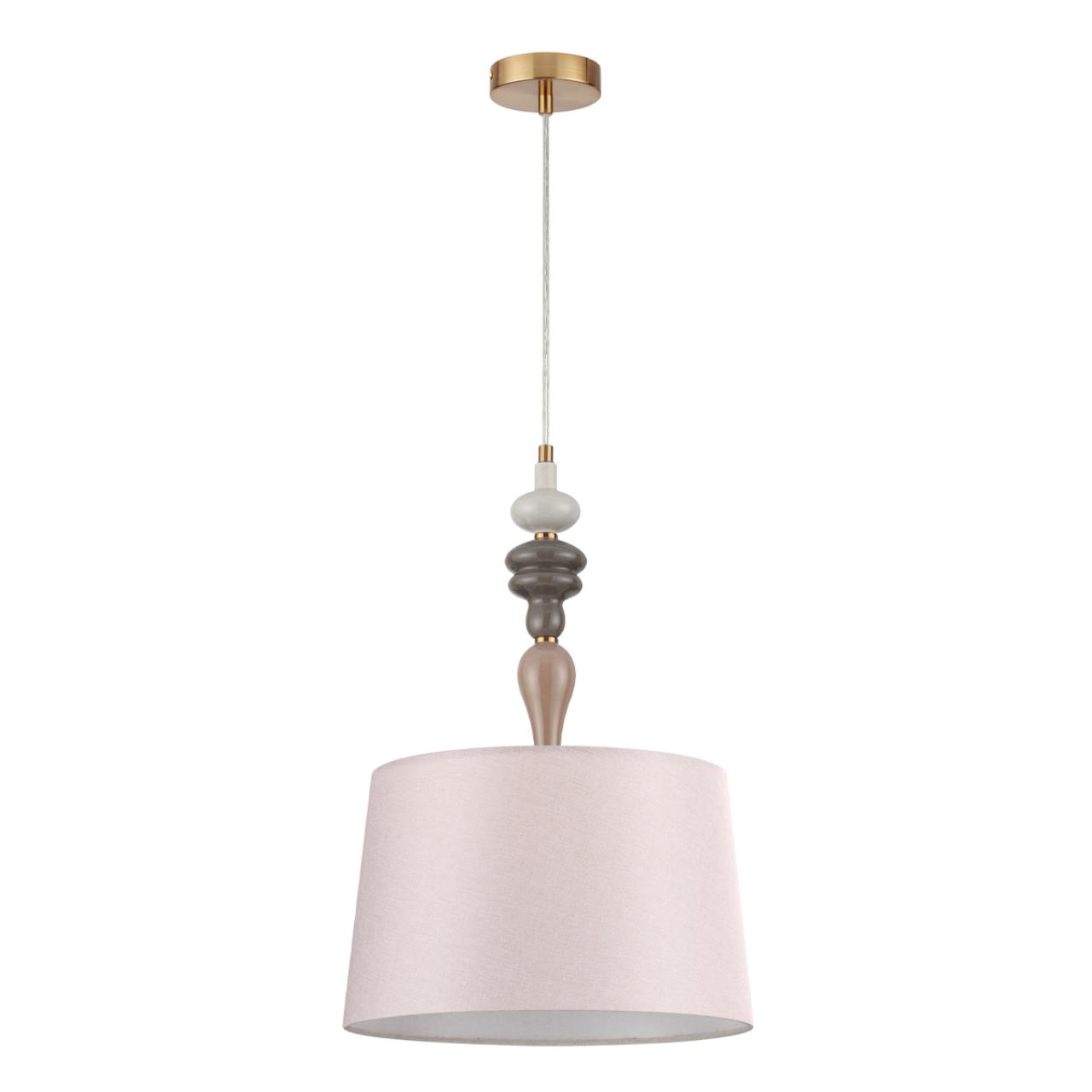 Подвес ODEON LIGHT CLASSIC HOMI античная бронза, латунь E27*1 10W плафон бежевый