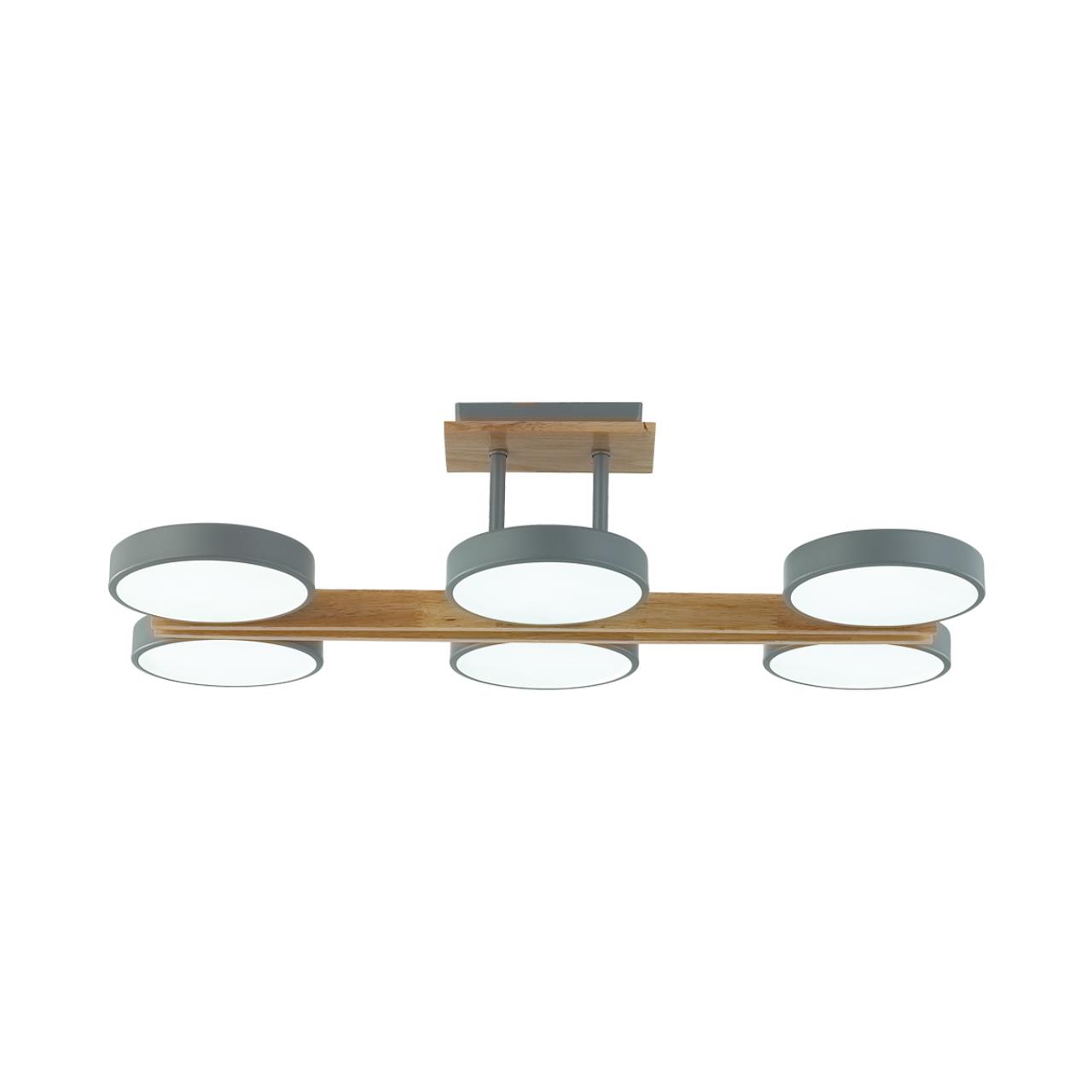 Люстра потолочная LUMION LEDIO PLATO серый LED*6 6*18W