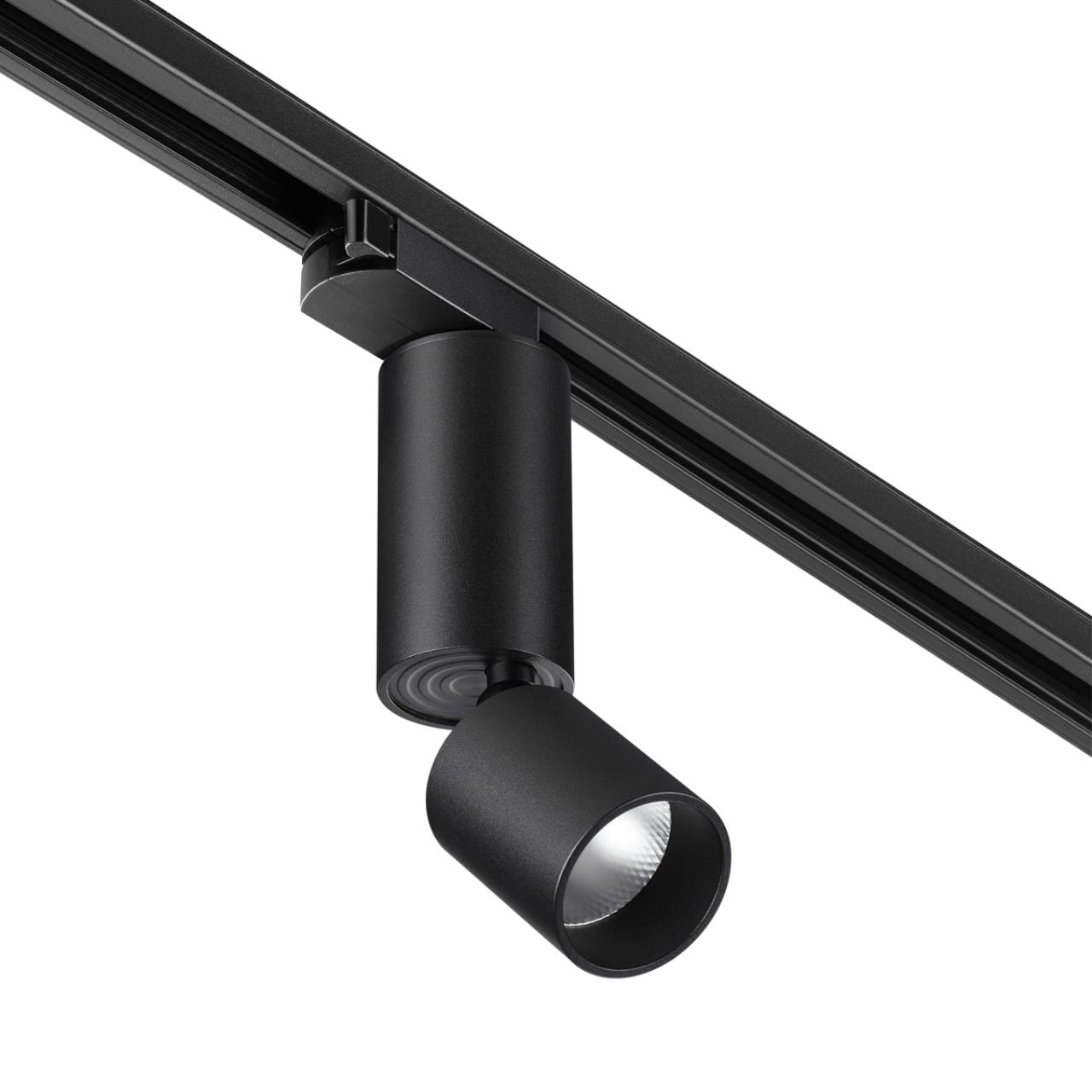 Светильник светодиодный однофазный трехжильный трековый NOVOTECH PORT TUBO черный LED 10W