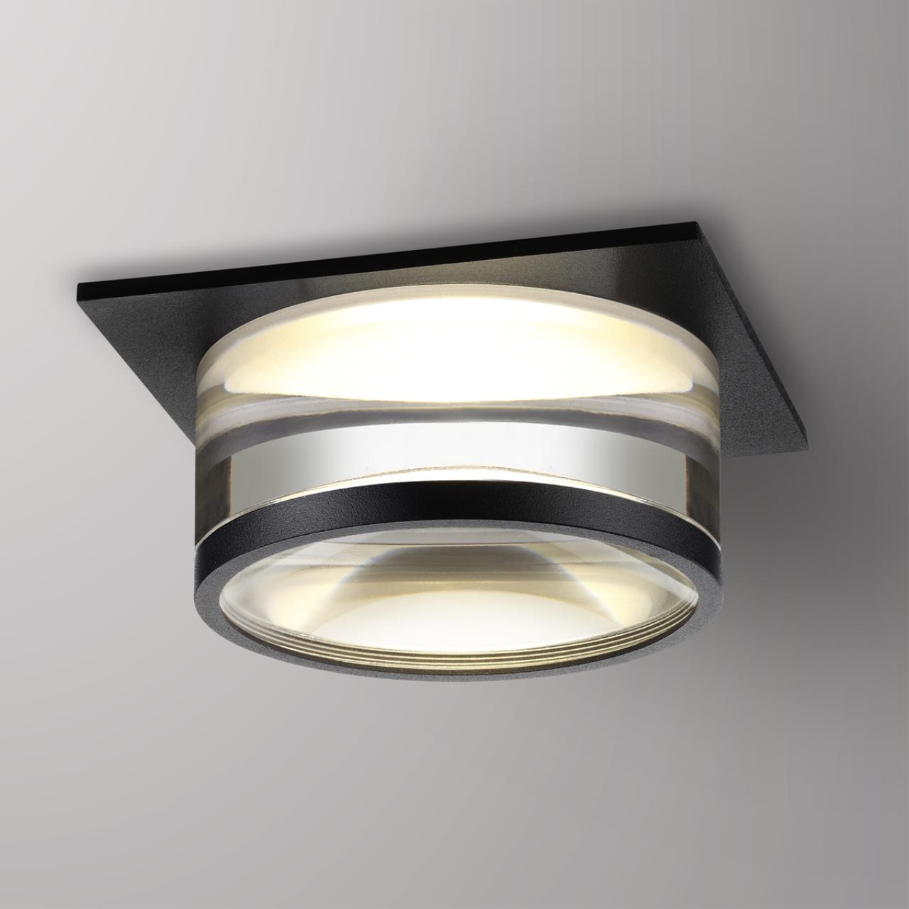 Светильник встраиваемый NOVOTECH SPOT GEM черный GU10*1 10W 92 мм