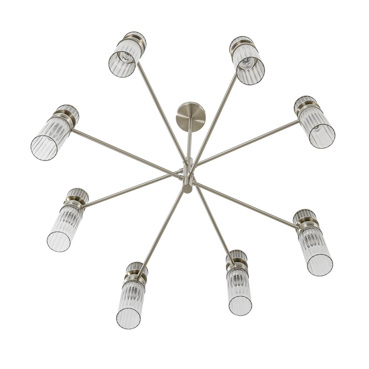Люстра LUMION MODERNI DENVER никель E14*8 10W