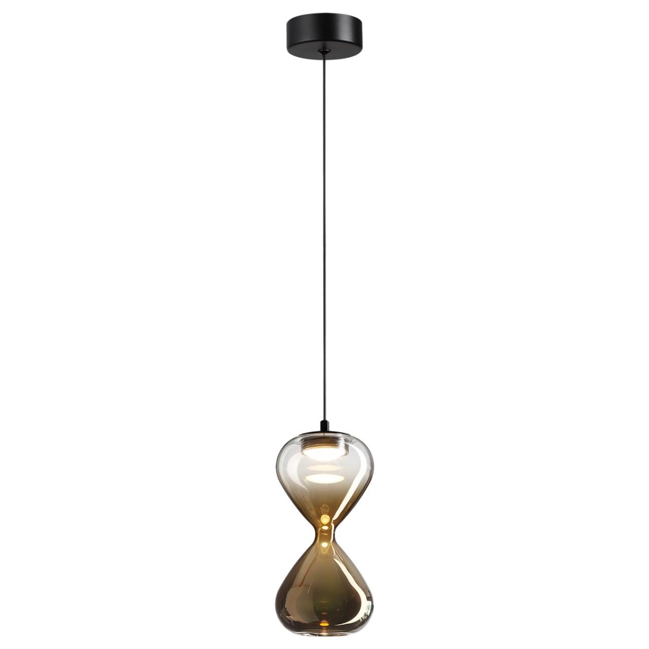 Подвес ODEON LIGHT PENDANT GLESSI черный LED*1 4W 4000К плафон золотой