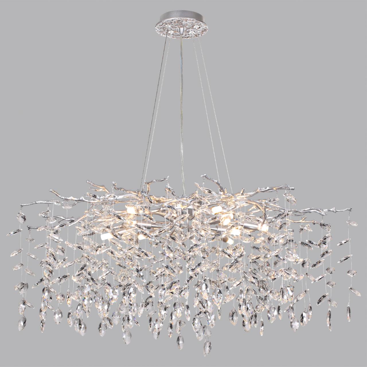 Люстра ODEON LIGHT HALL DELICA хром G9*12 10W