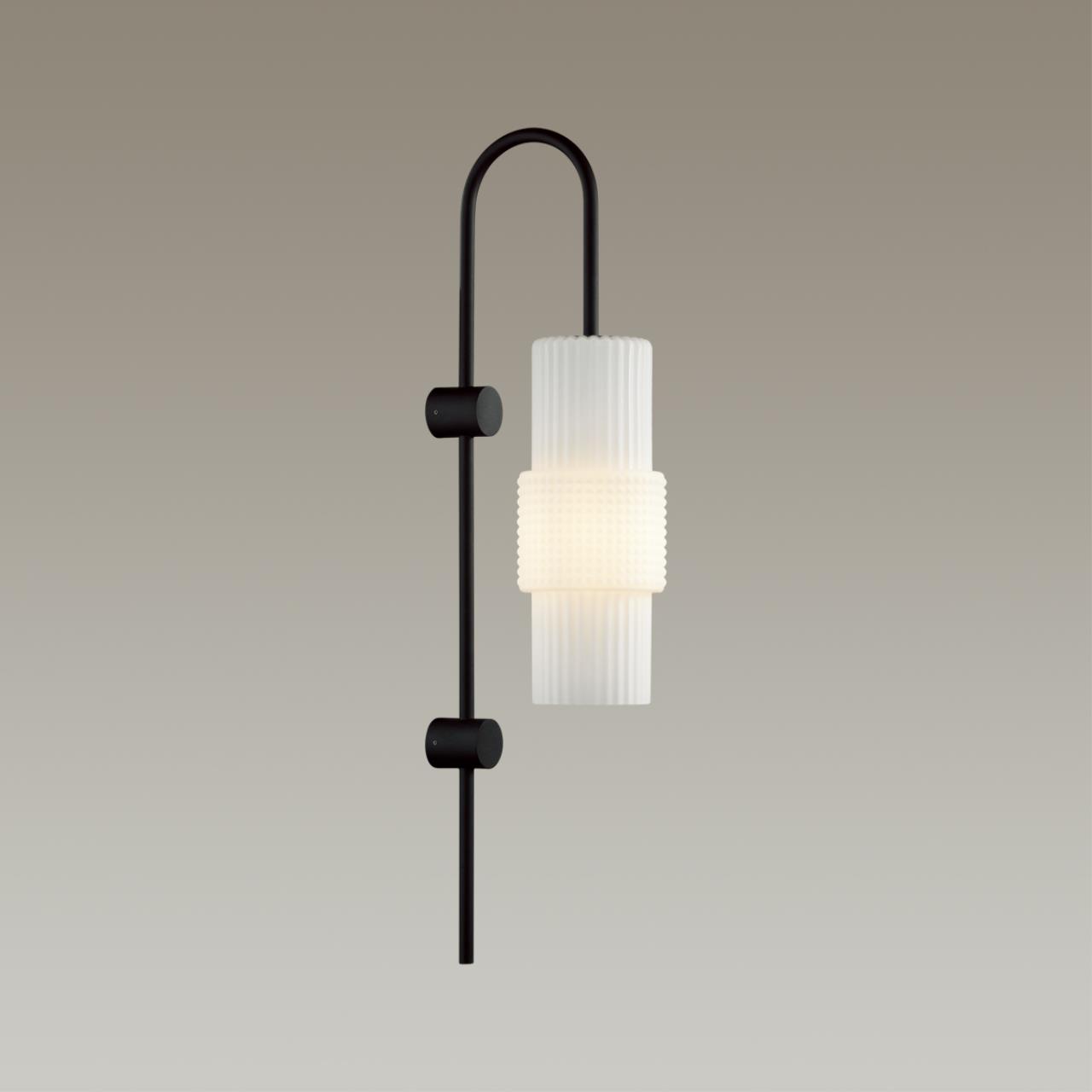 Бра ODEON LIGHT MODERN Pimpa черный E14*1 10W плафон белый