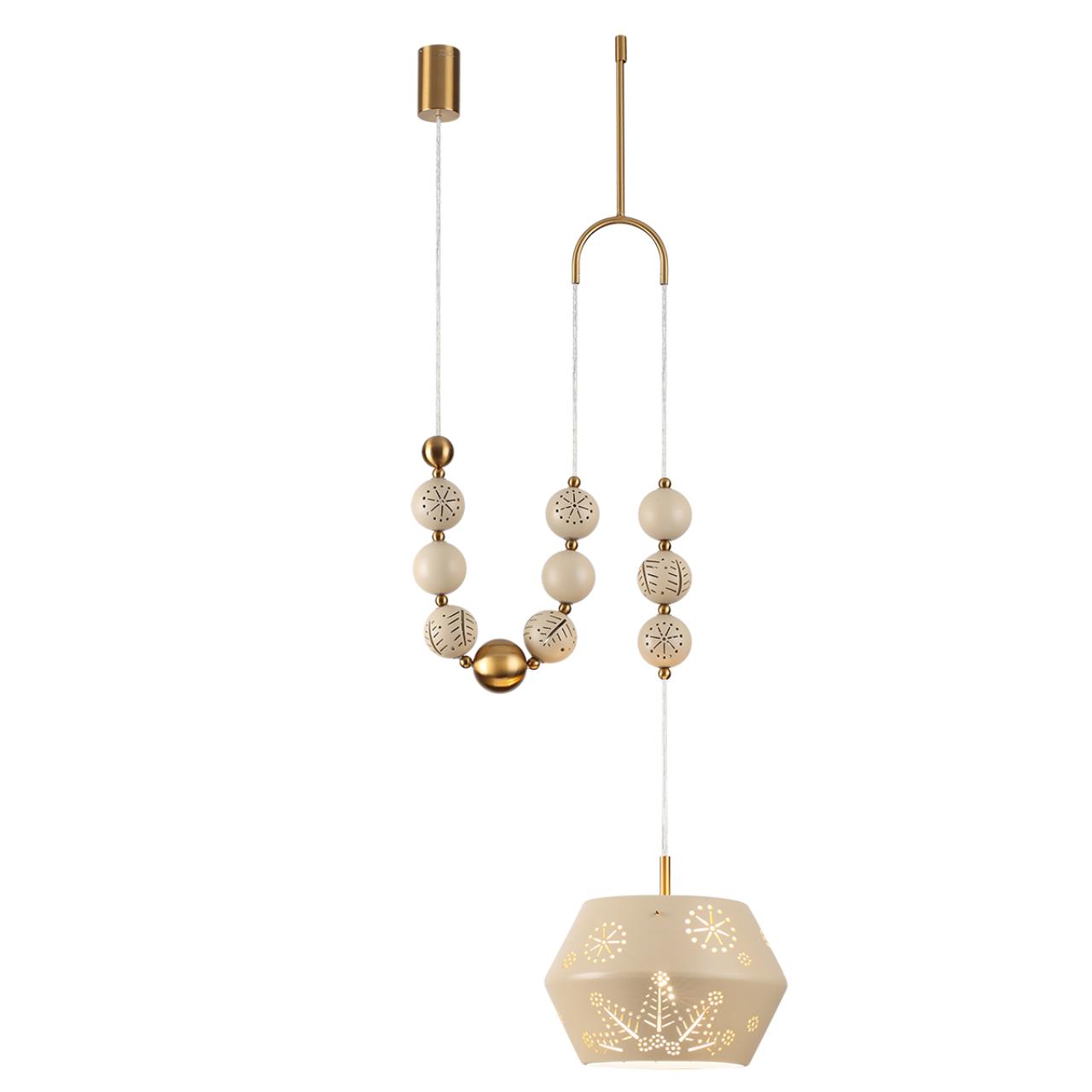Подвес с держателем ODEON LIGHT EXCLUSIVE PENDANT KARELIA латунь E27*1 10W
