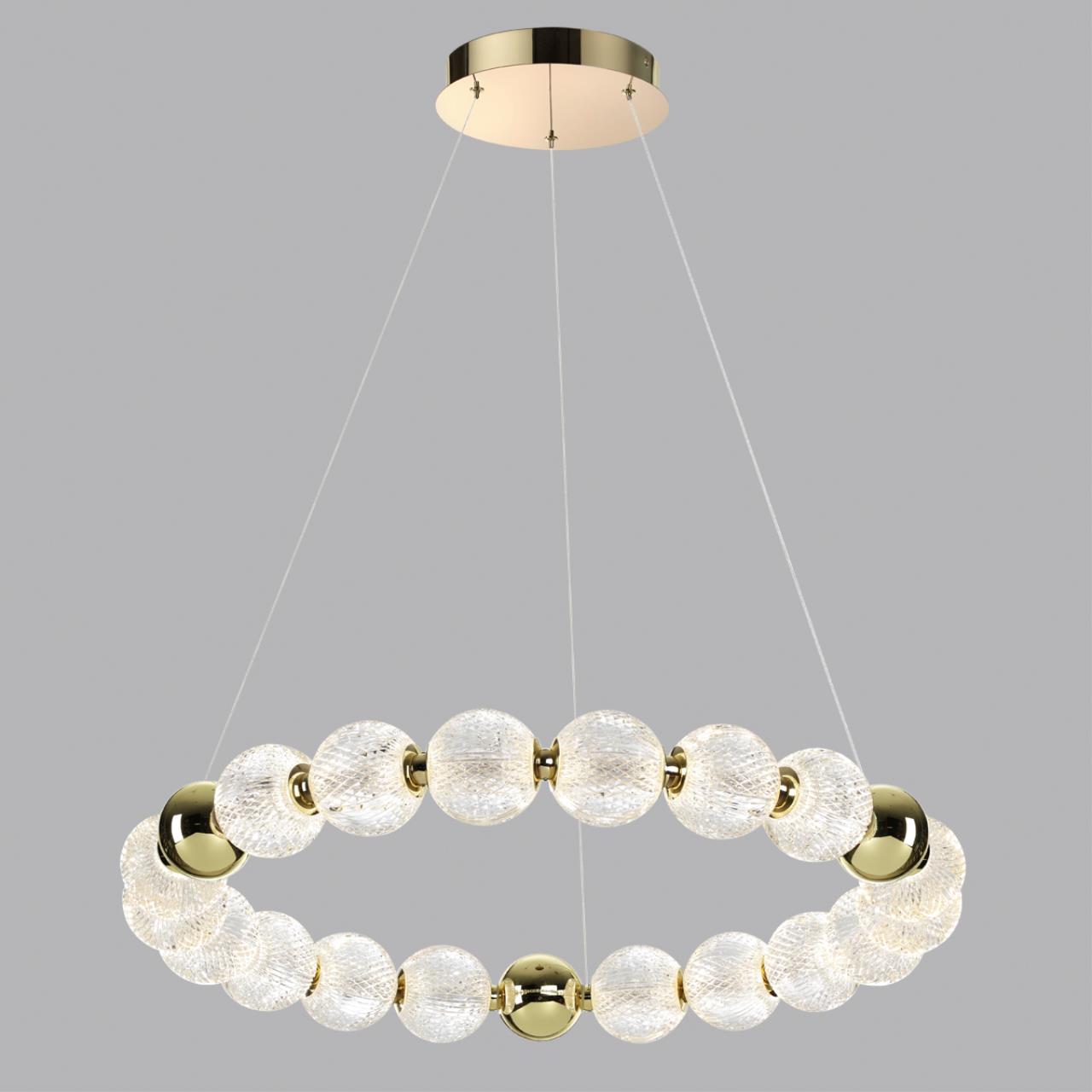 Люстра ODEON LIGHT L-VISION CRYSTAL золотой LED*1 60
