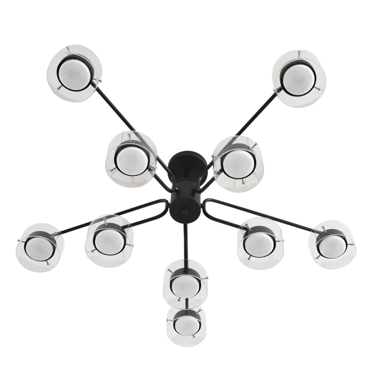 Светильник потолочный LUMION COMFI NATALINA черный GX53*10 10W