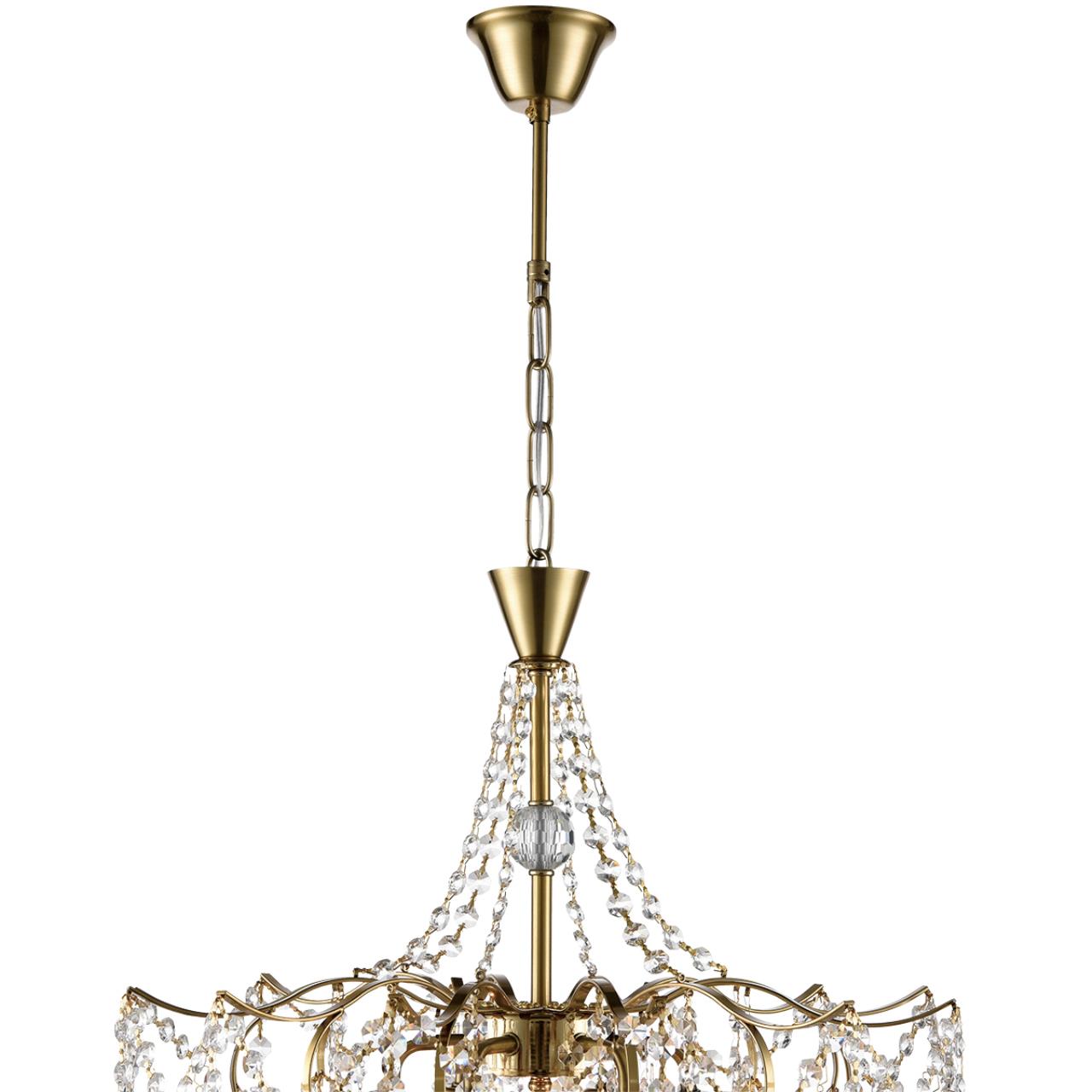 Люстра LUMION CLASSI KRISTINA латунь E14*6 10W
