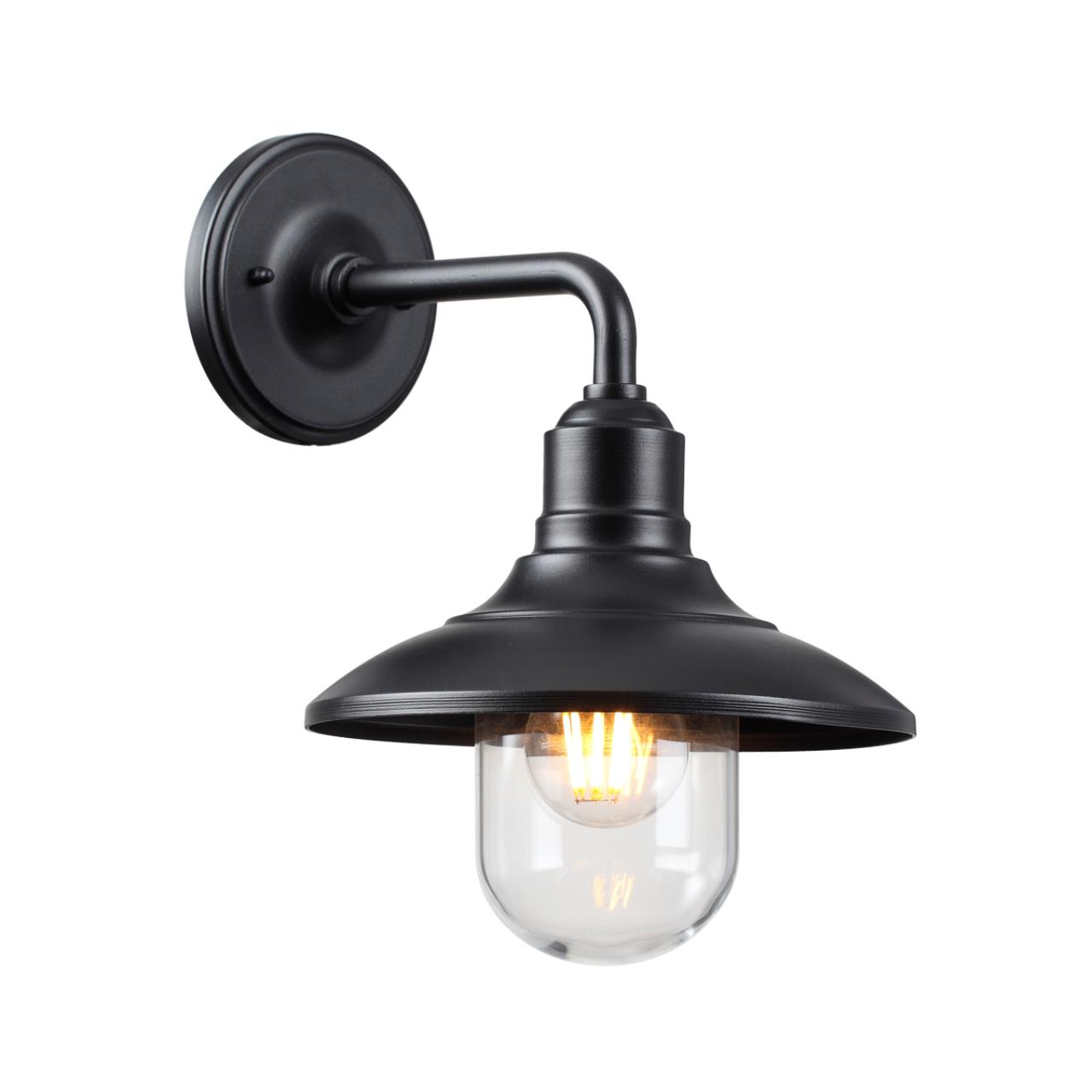 Уличный настенный светильник ODEON LIGHT NATURE CAMPA черный