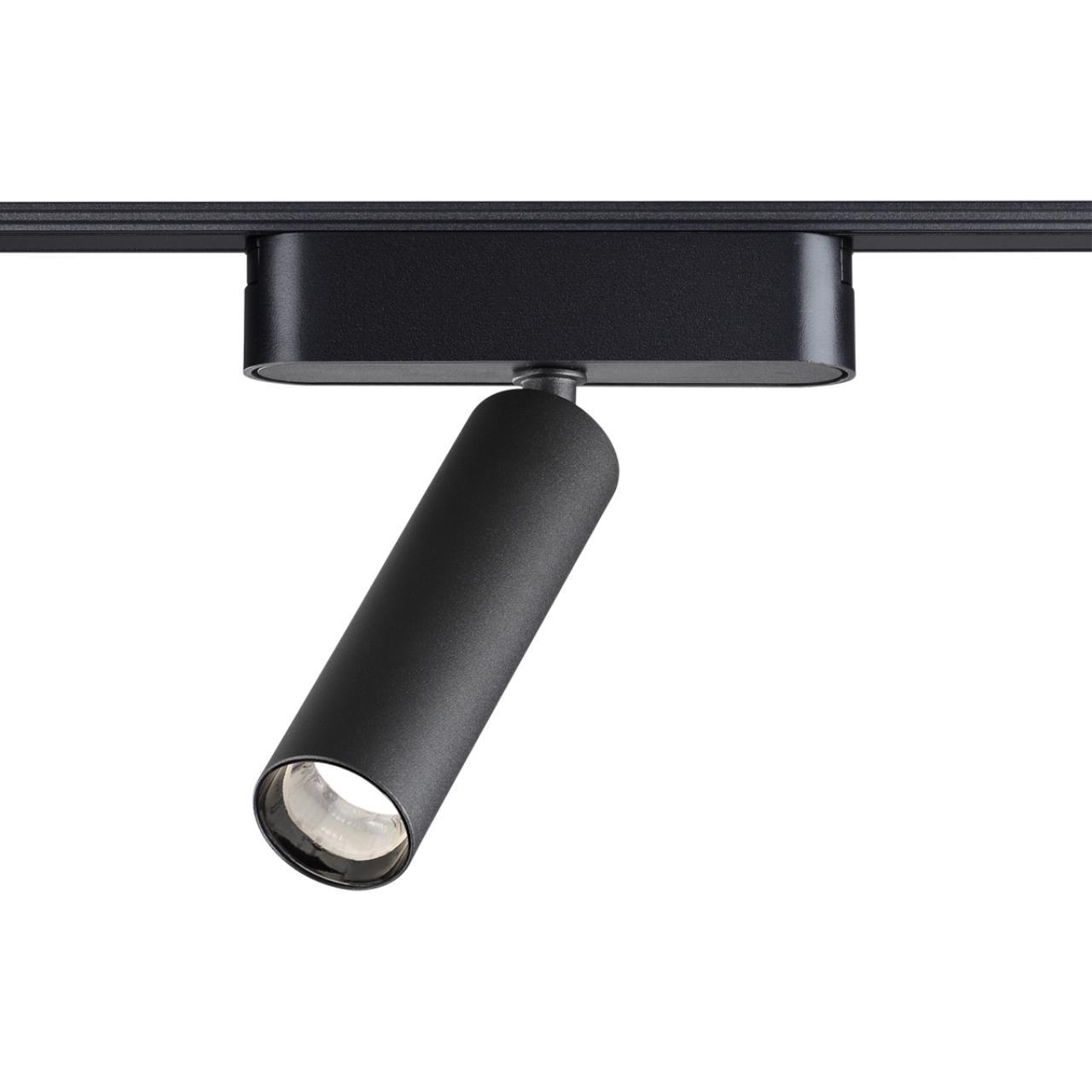 Трековый светильник для низковольтного шинопровода NOVOTECH SHINO SMAL черный LED*1 7W 3000К