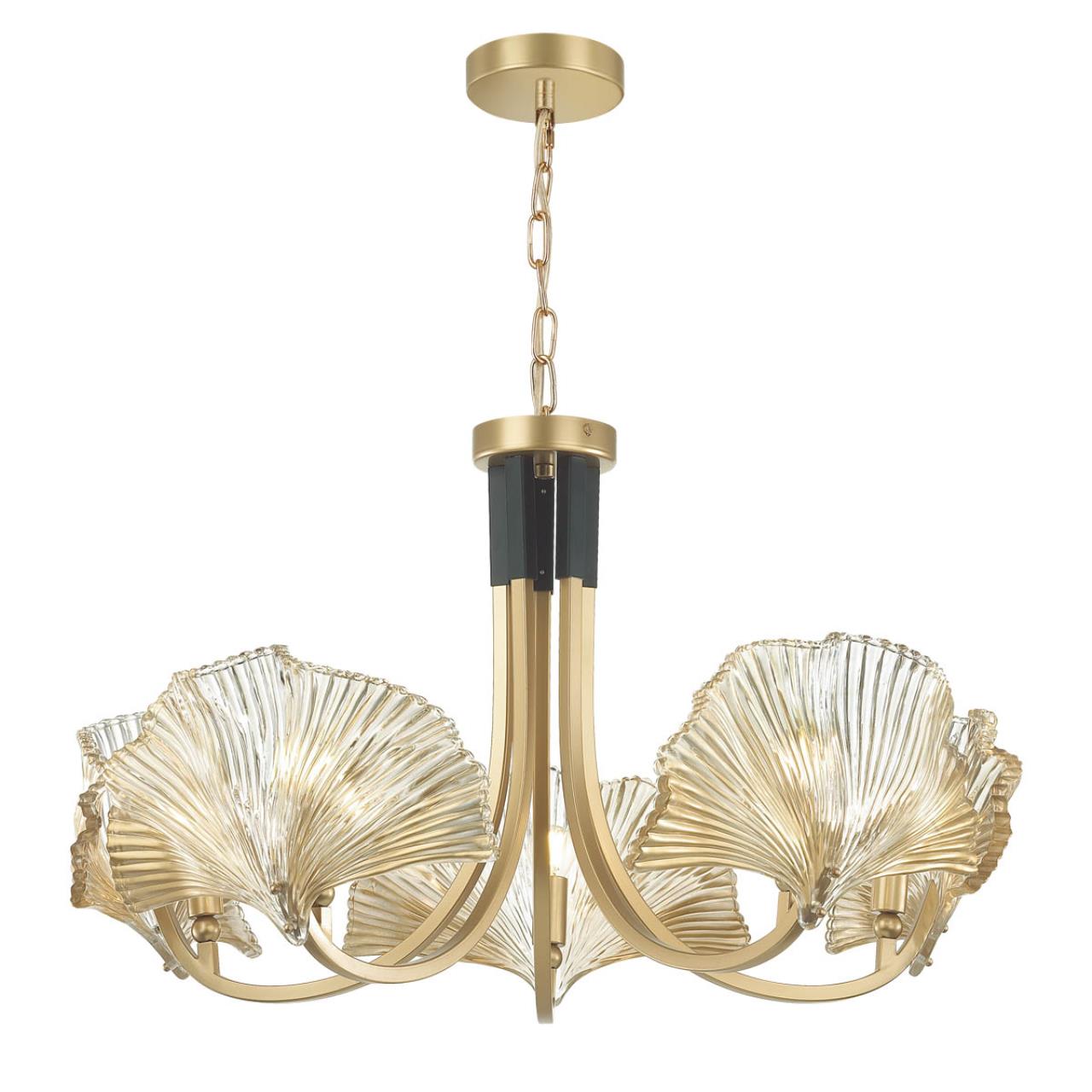 Люстра ODEON LIGHT EXCLUSIVE HALL VENTAGLIO золотой E14*5 10W