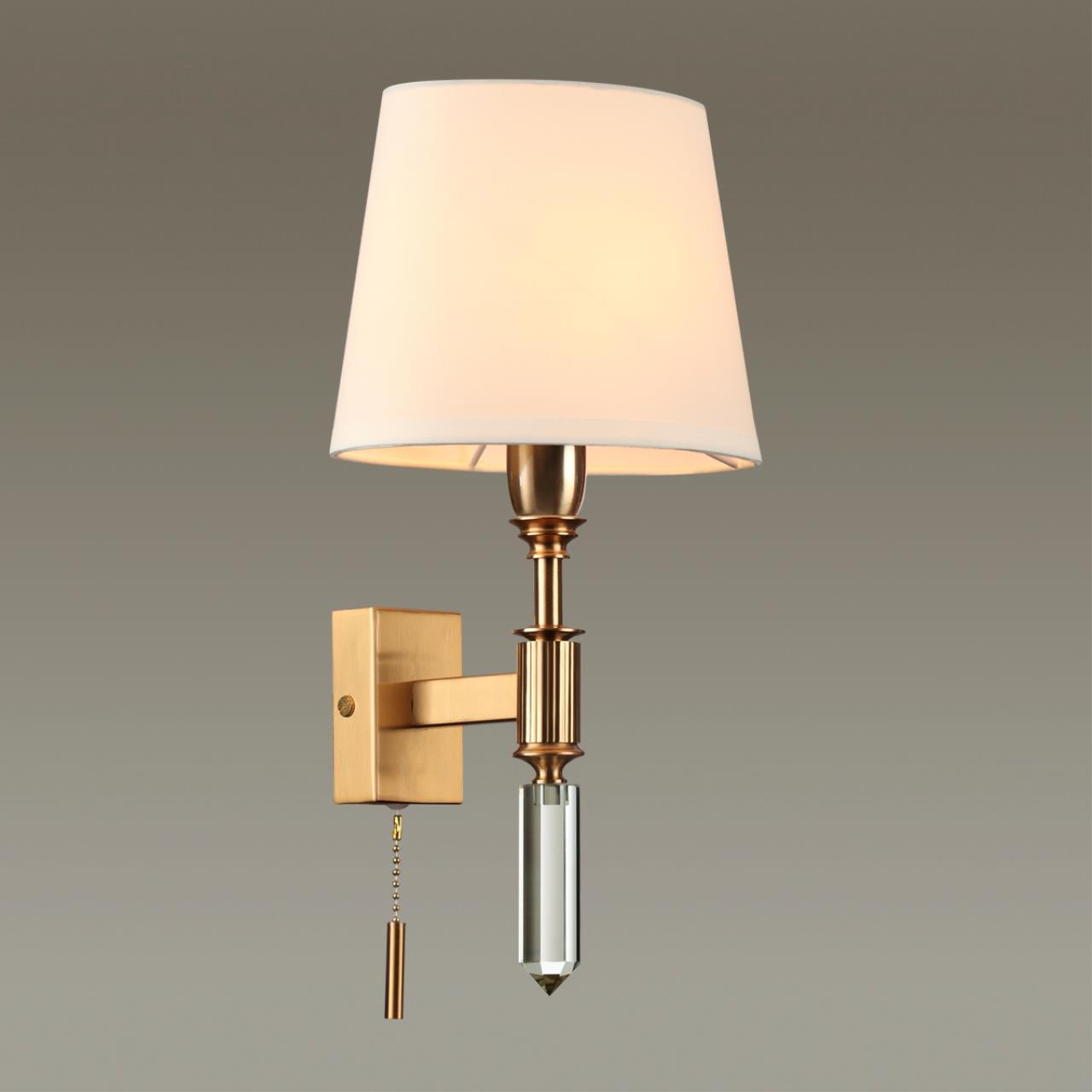 Настенный светильник ODEON LIGHT EXCLUSIVE MODERN LONDON бронзовый E14*1 10W плафон белый