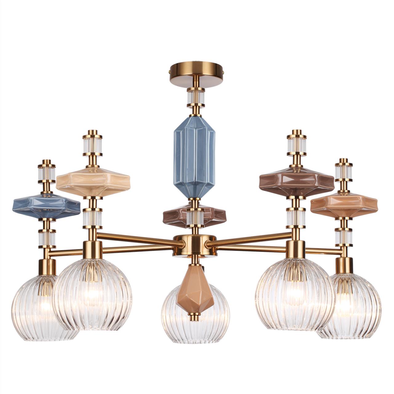 Люстра ODEON LIGHT EXCLUSIVE MODERN TERRA античная бронза, латунь E14*5 10W