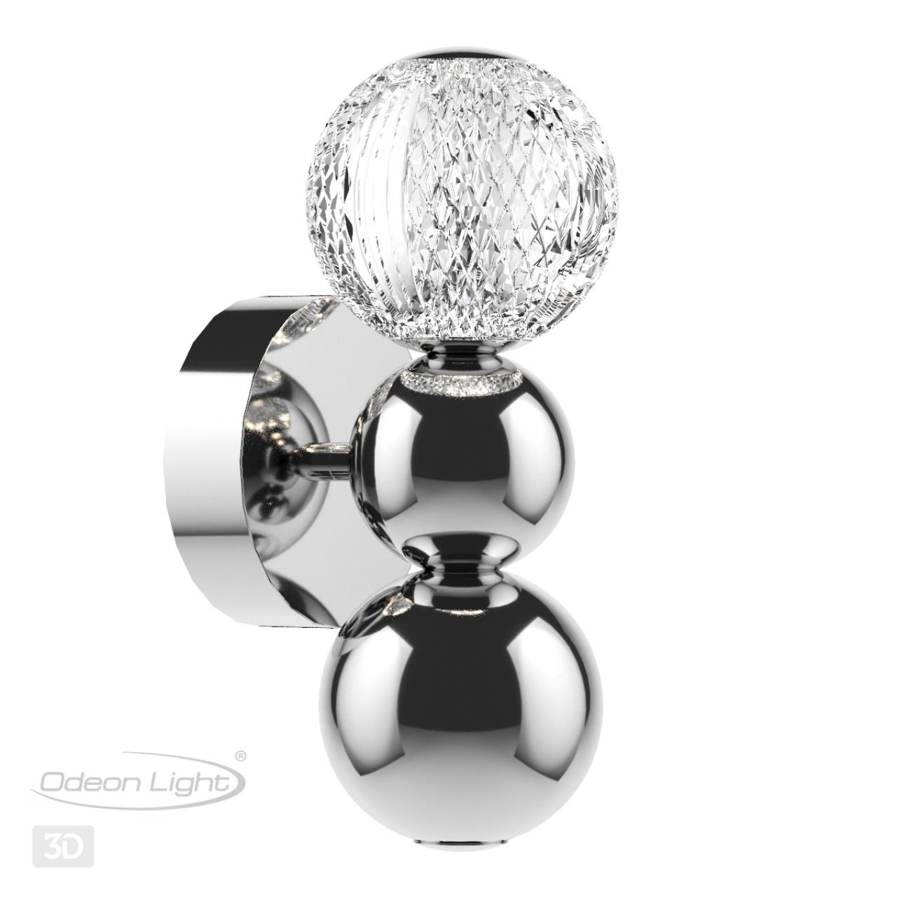Бра ODEON LIGHT L-VISION CRYSTAL хром LED*1 4W