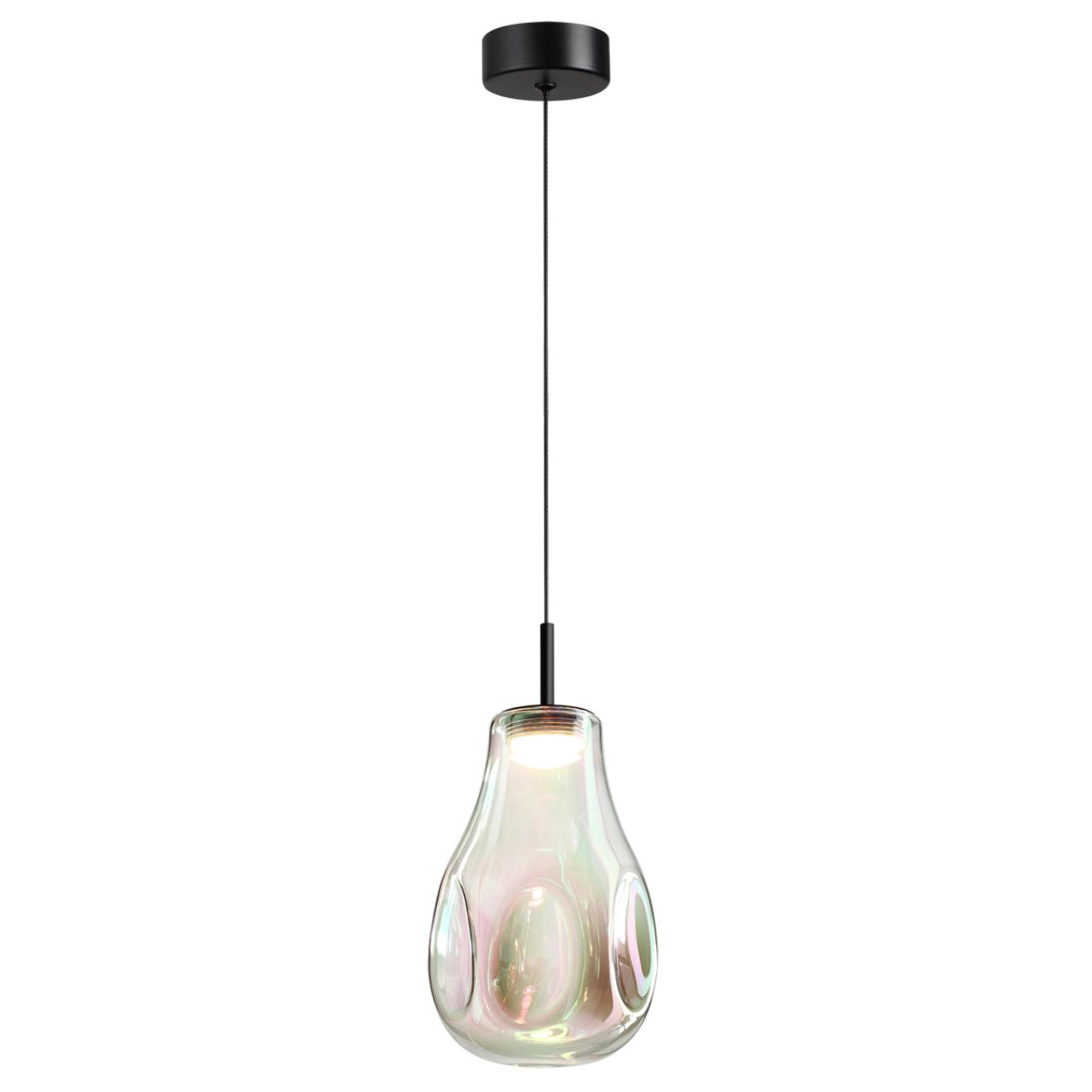 Подвес ODEON LIGHT PENDANT NAVE черный LED*1 4W 4000К плафон прозрачный