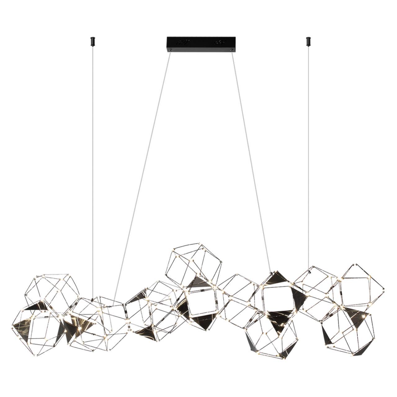 Люстра линейная ODEON LIGHT L-VISION TRELLIS черный LED*1 64W