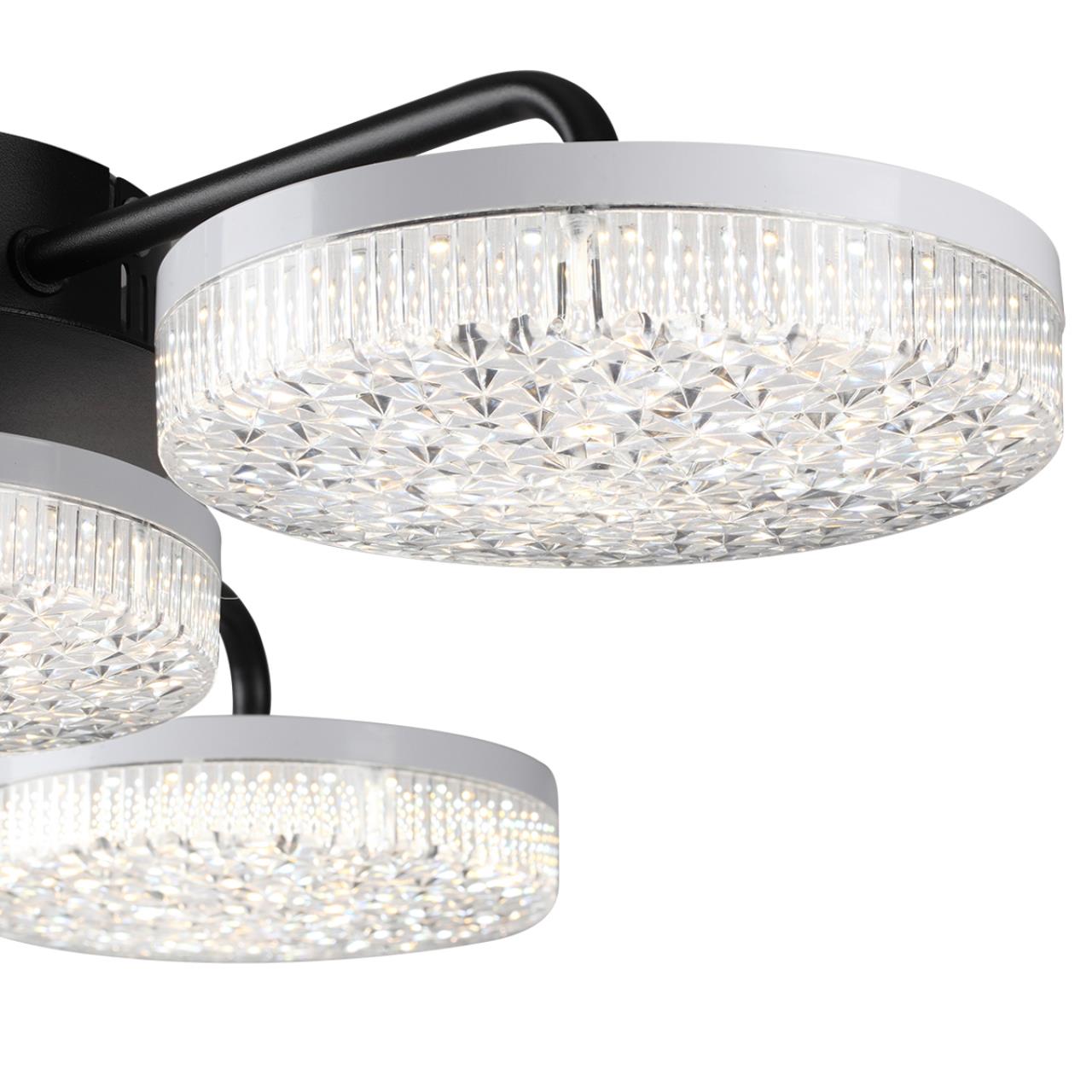 Люстра потолочная LUMION LEDIO DIDANA черный LED*1 55W