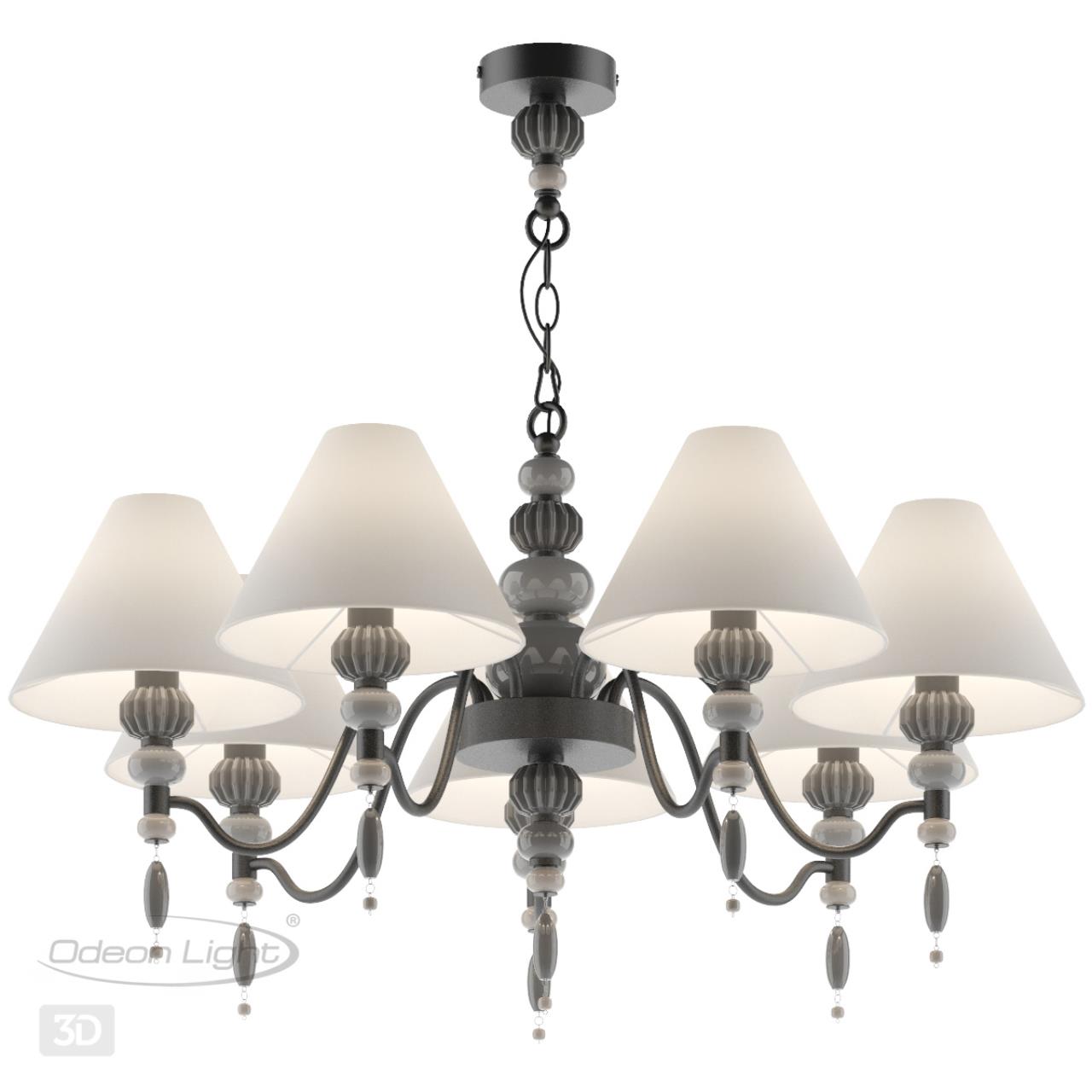 Люстра ODEON LIGHT EXCLUSIVE MODERN Sochi черный E14*7 10W