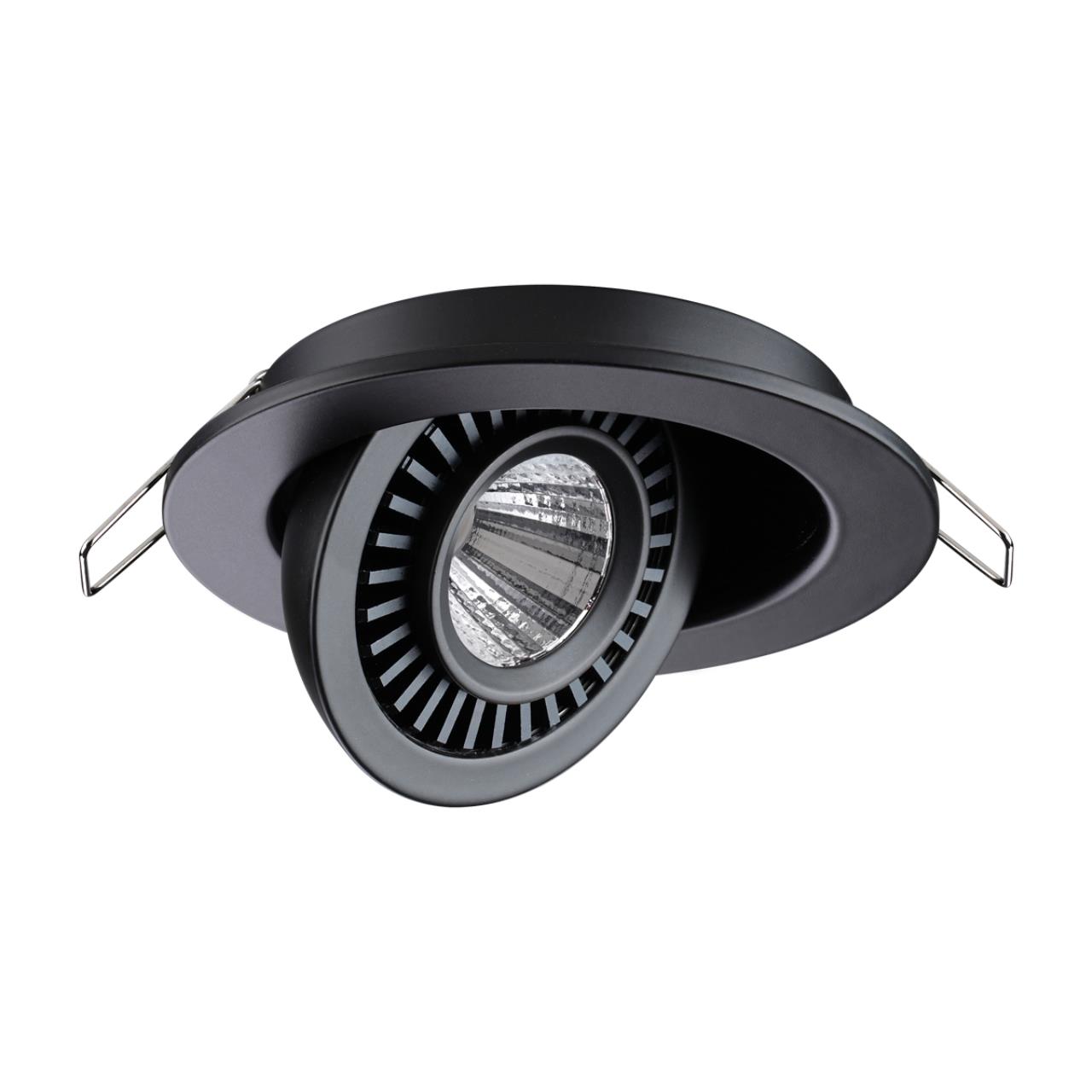 Светильник встраиваемый светодиодный NOVOTECH SPOT GESSO черный LED 9W