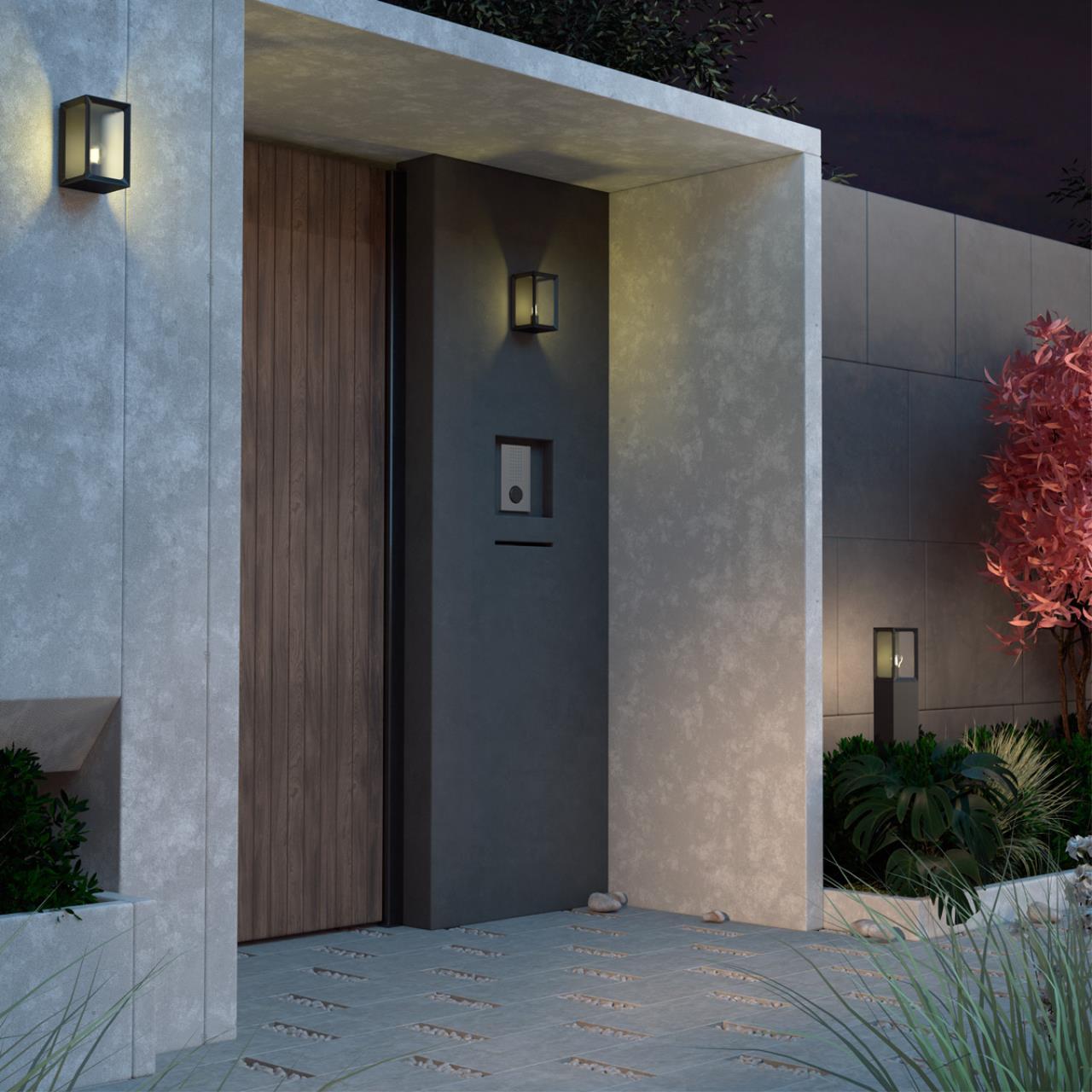 Уличный фасадный светильник NOVOTECH STREET ARBOR серый, черный