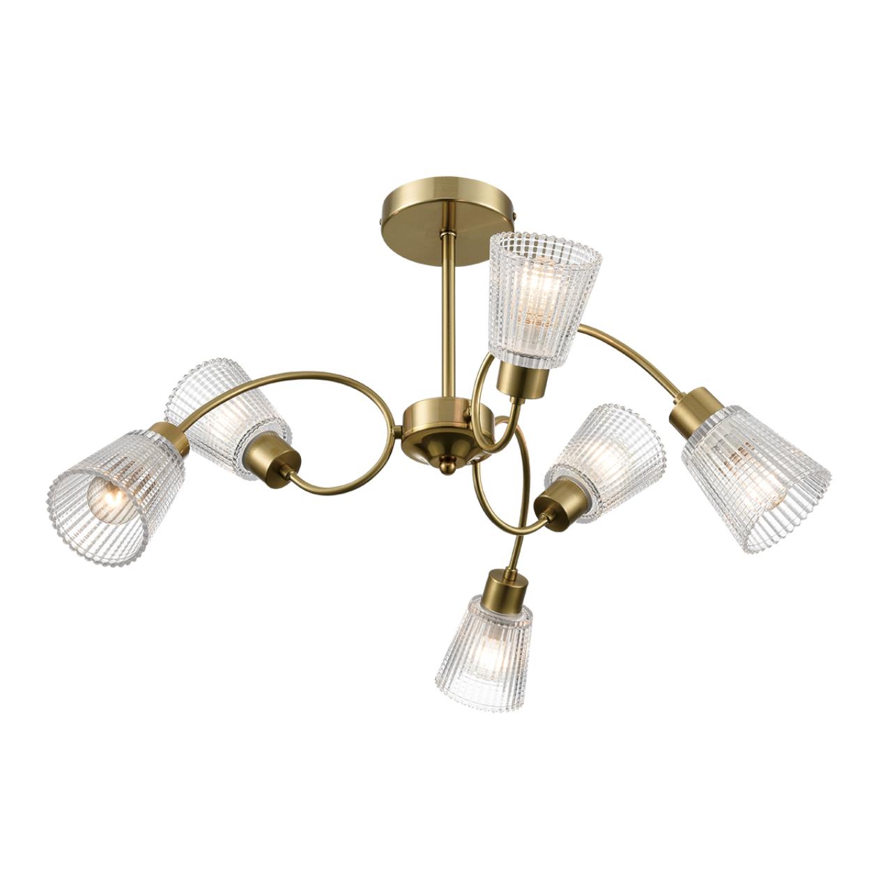 Светильник потолочный LUMION COMFI IMANA медный E14*6 10W