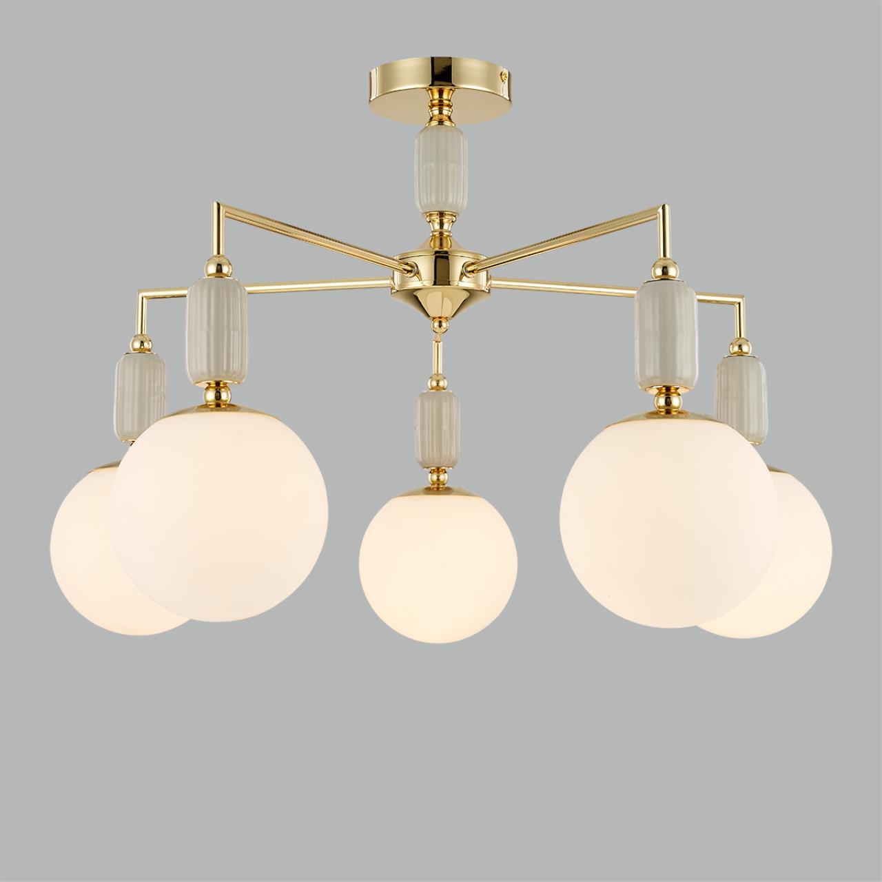 Люстра потолочная LUMION CLASSI VIVIEN золотой E14*5 10W