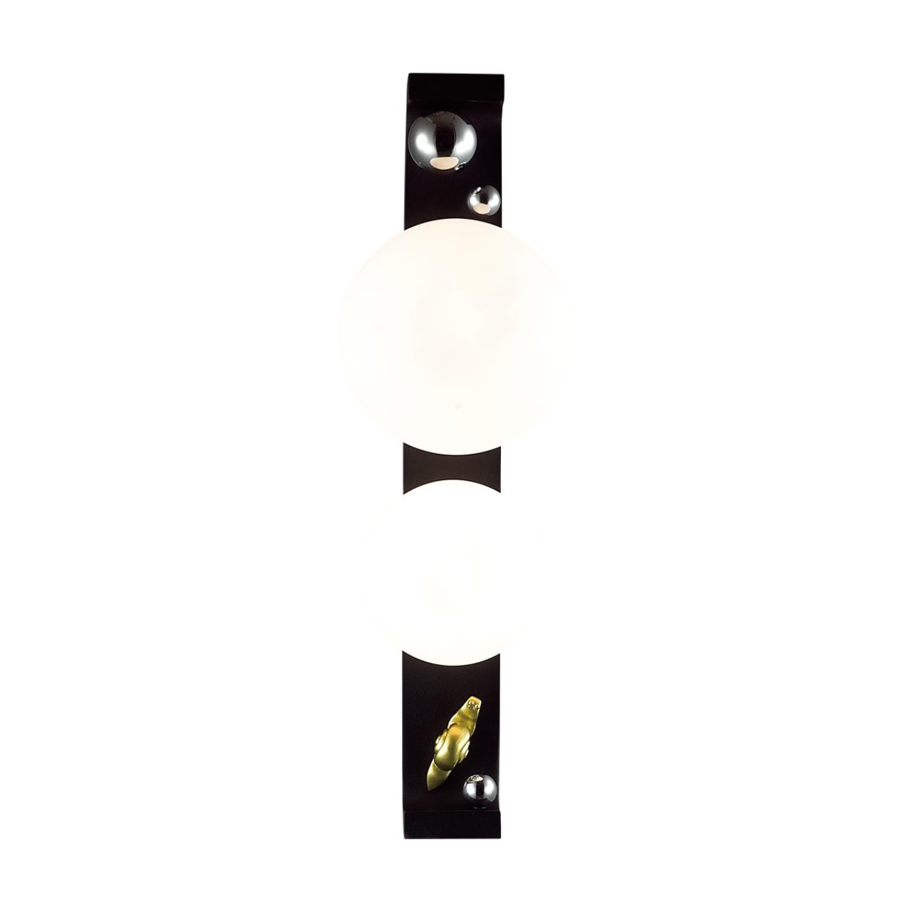Уличный  настенный светильник IP54 ODEON LIGHT EXCLUSIVE NATURE LUMA черный