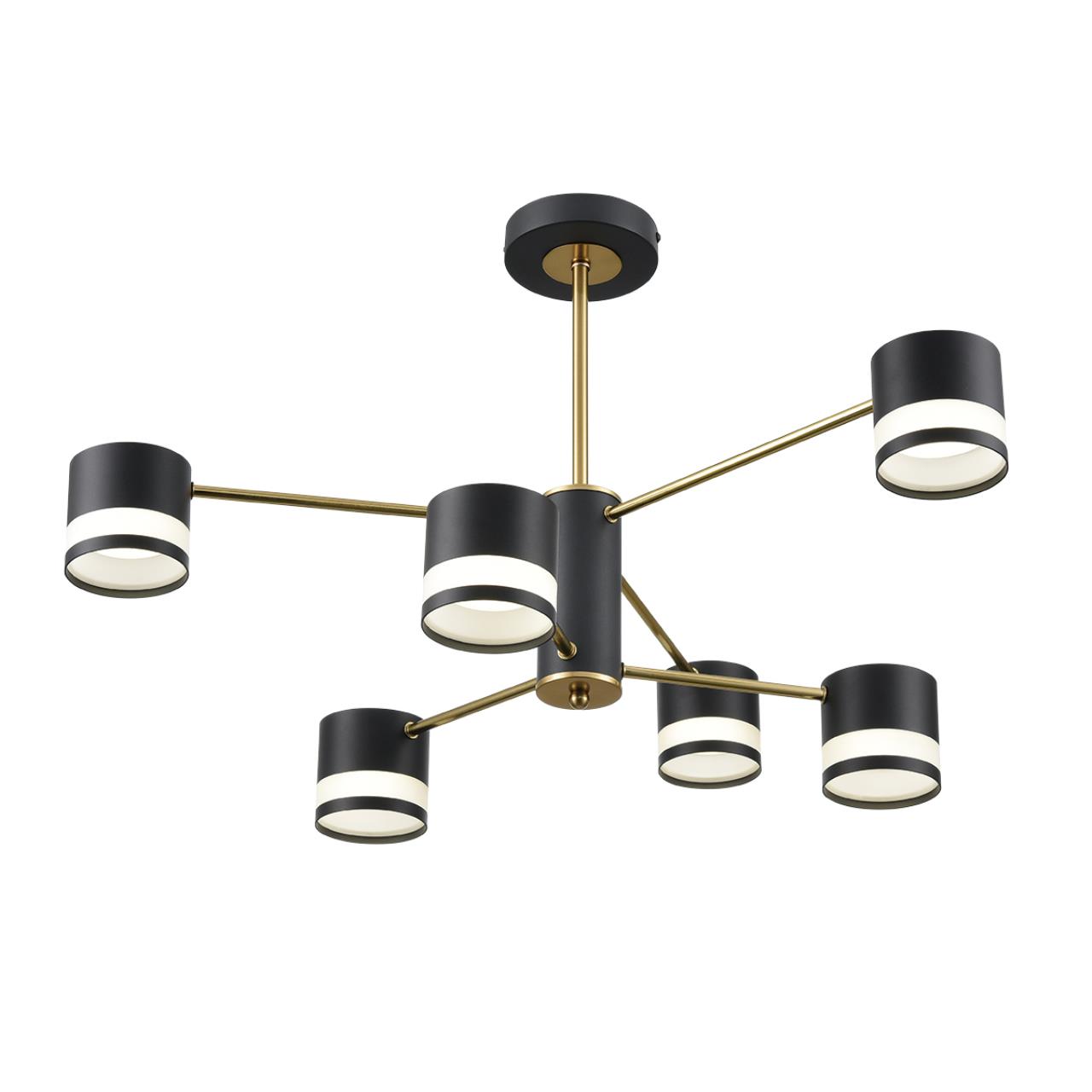 Люстра на штанге LUMION COMFI LANIKA черный, латунь GX53*6 10W