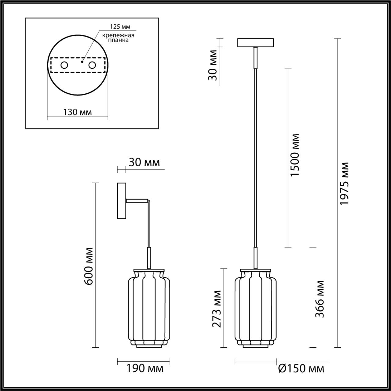 Подвес ODEON LIGHT EXCLUSIVE HIGHTECH JAM черный LED*1 11W 3000К плафон серый