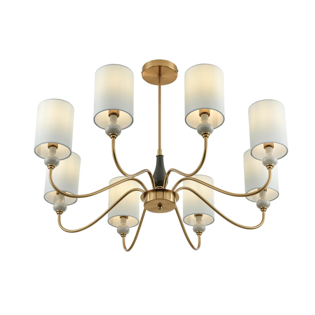 Люстра на штанге LUMION CLASSI ANRI латунь E14*8 10W