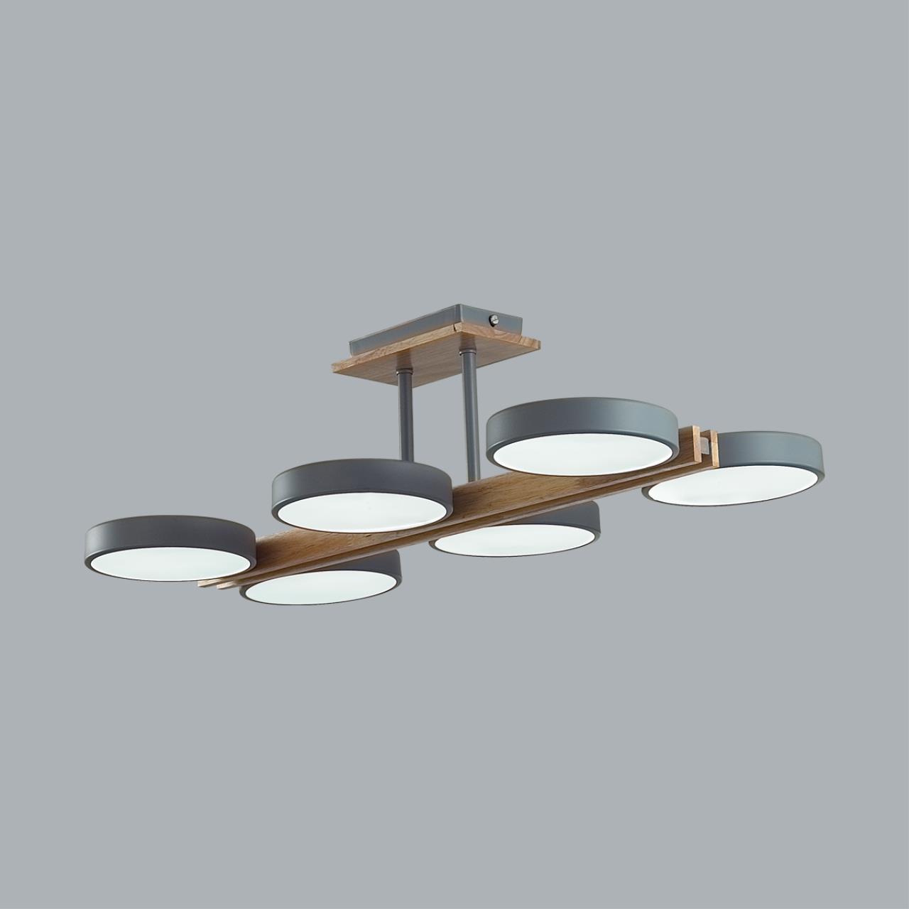 Люстра потолочная LUMION LEDIO PLATO серый LED*6 6*18W