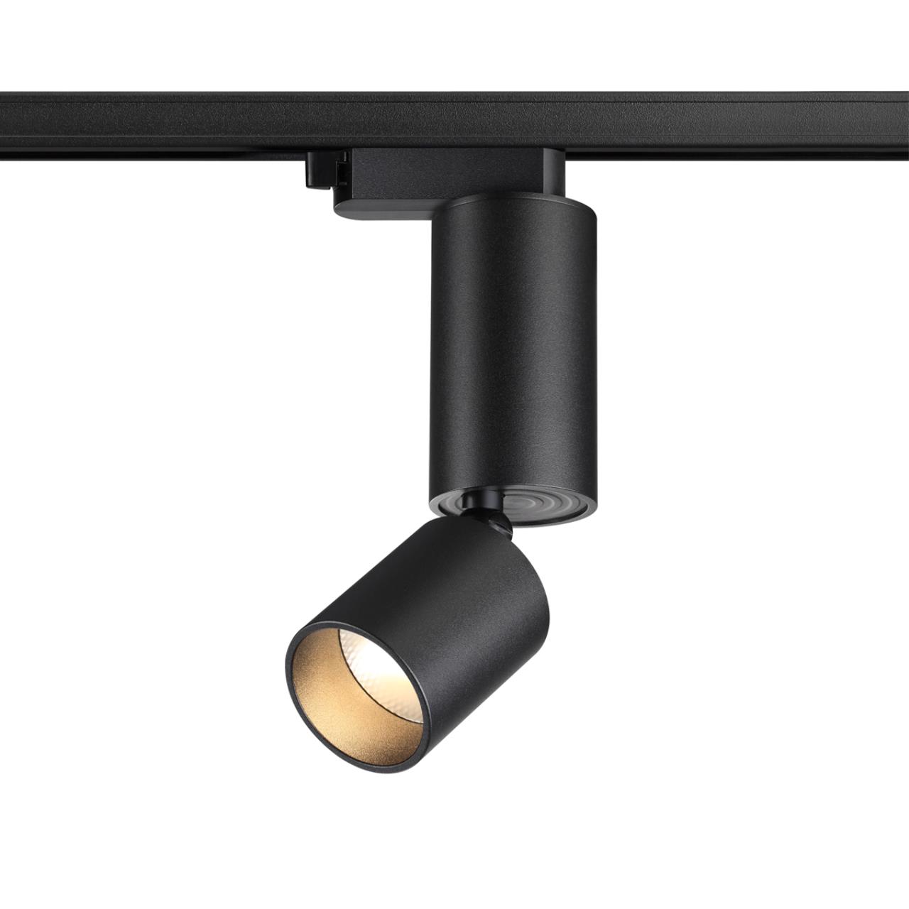 Светильник светодиодный однофазный трехжильный трековый NOVOTECH PORT TUBO черный LED 10W
