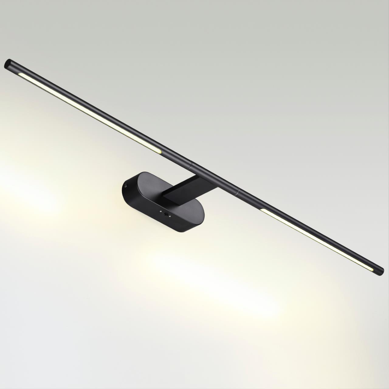Настенный светильник ODEON LIGHT HIGHTECH ALEDO черный LED*1 8W 3000/3800/5100К 800 мм