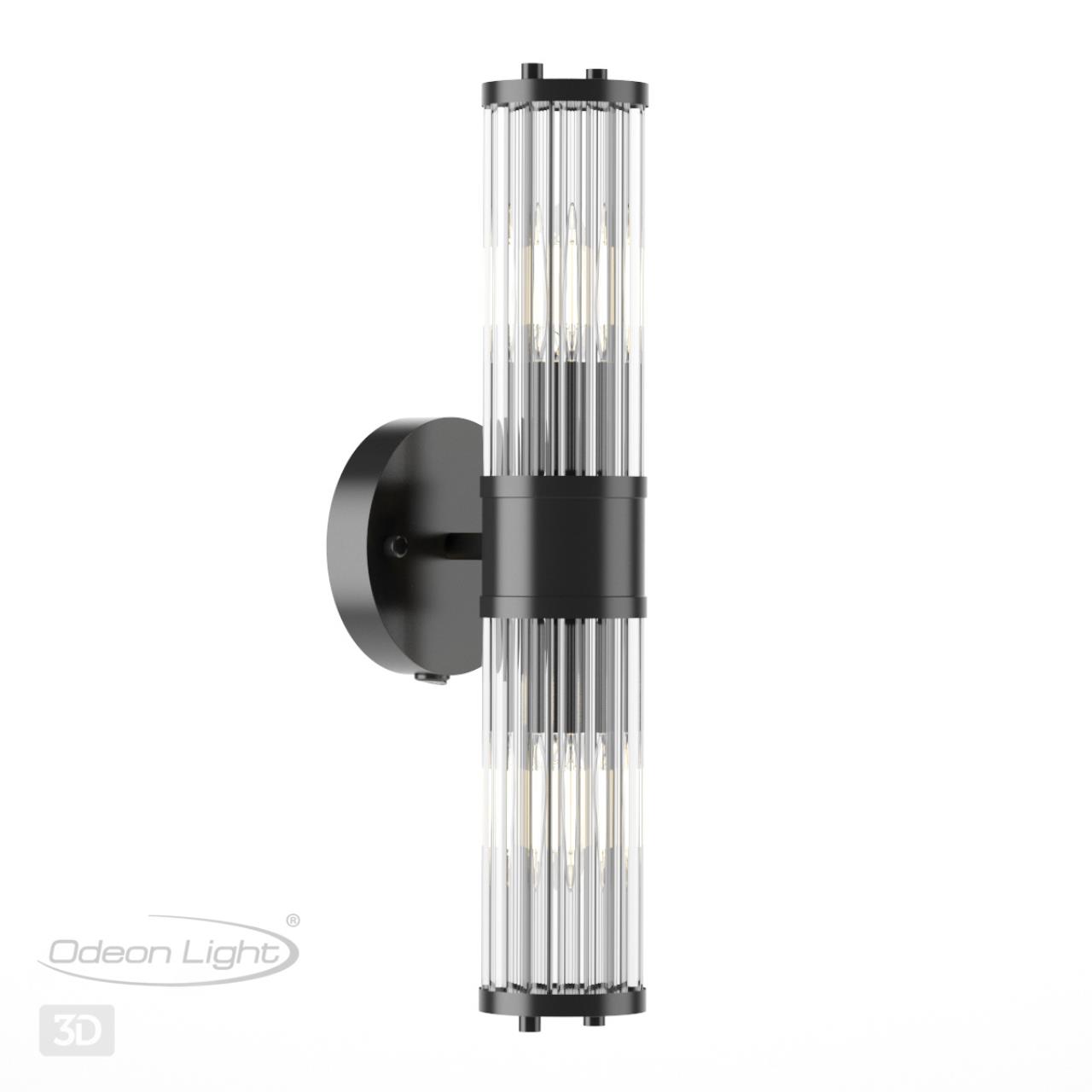 Настенный светильник ODEON LIGHT DROPS KEPA черный