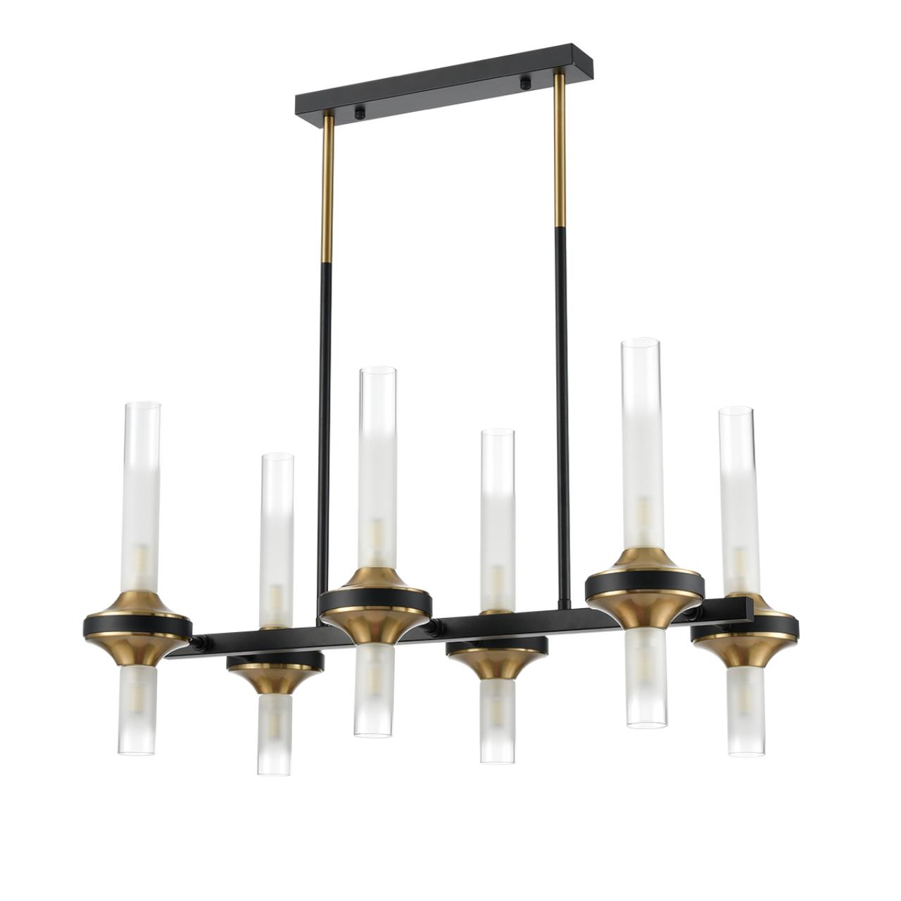 Люстра на штанге LUMION NEOCLASSI TAMARESA черный, бронзовый G9*12 10W