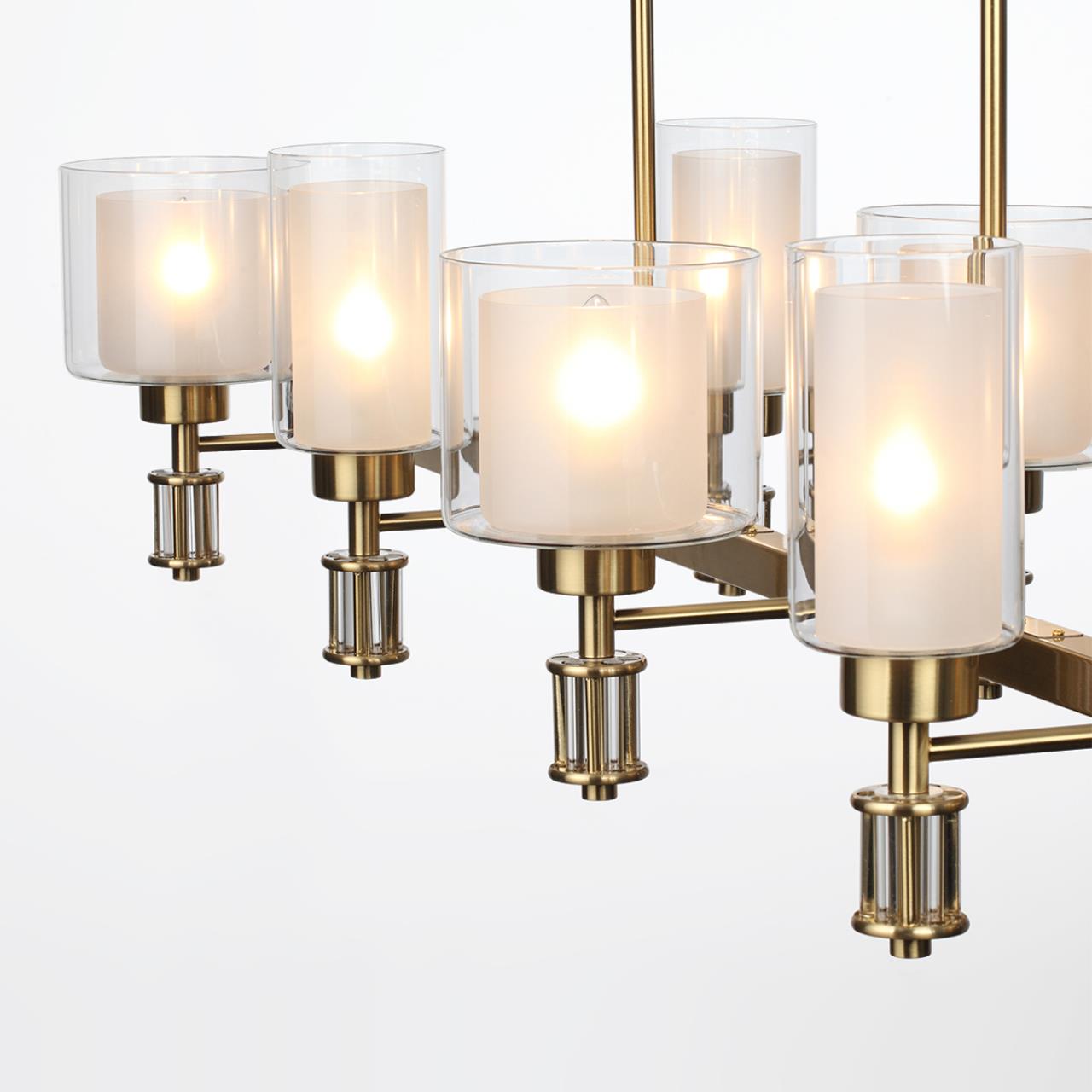 Люстра ODEON LIGHT CLASSIC SAGA античная бронза, латунь E14*8 10W плафон