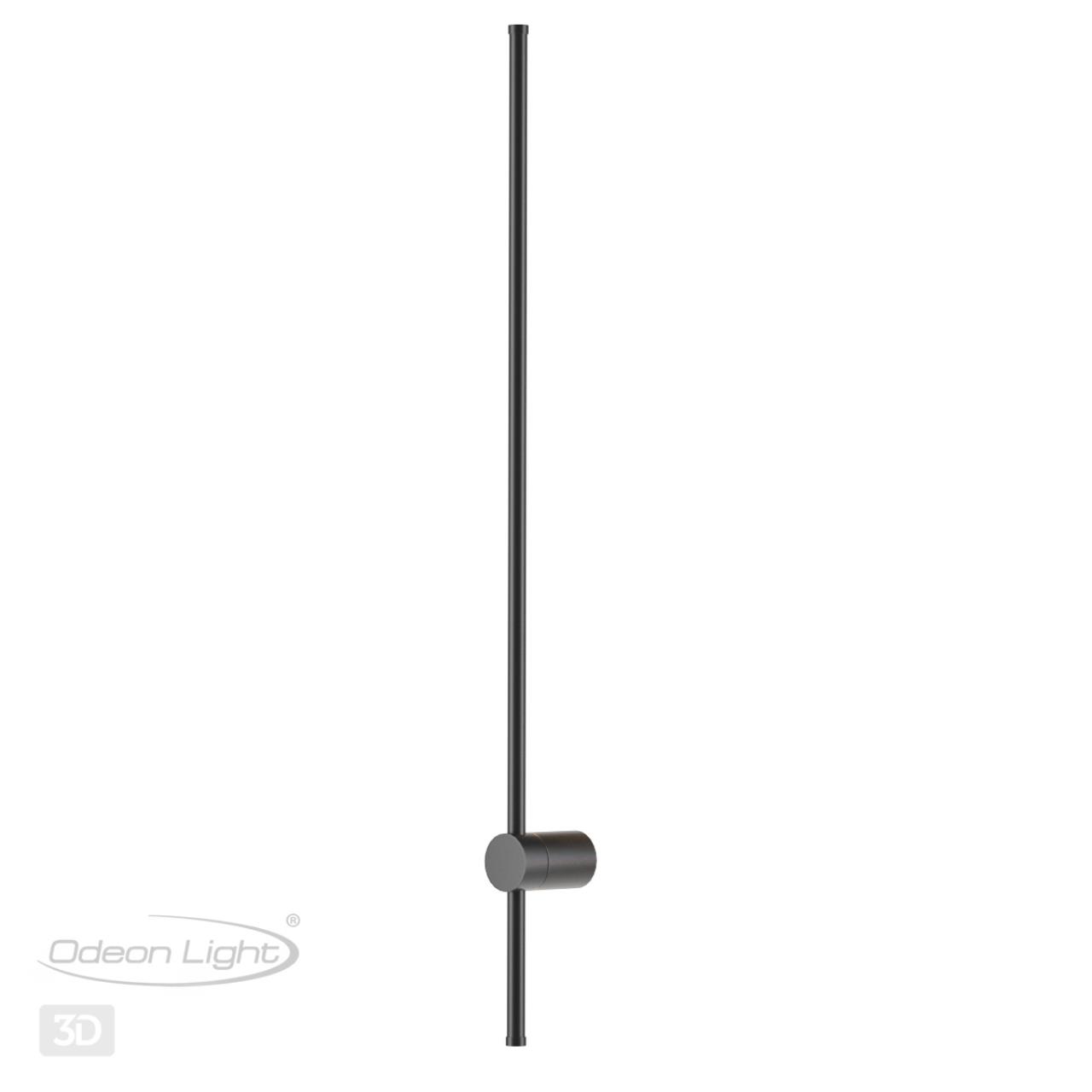 Настенный светильник ODEON LIGHT HIGHTECH FILLINI черный LED*1 1*18W 3000К плафон белый