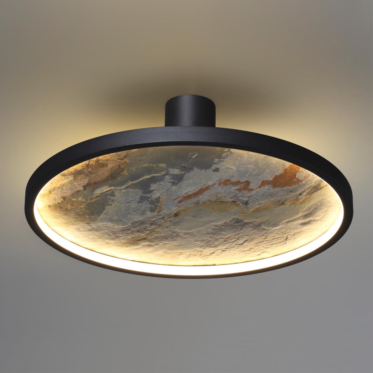 Настенно-потолочные ODEON LIGHT L-VISION STOFLAKE черный LED*1 35W
