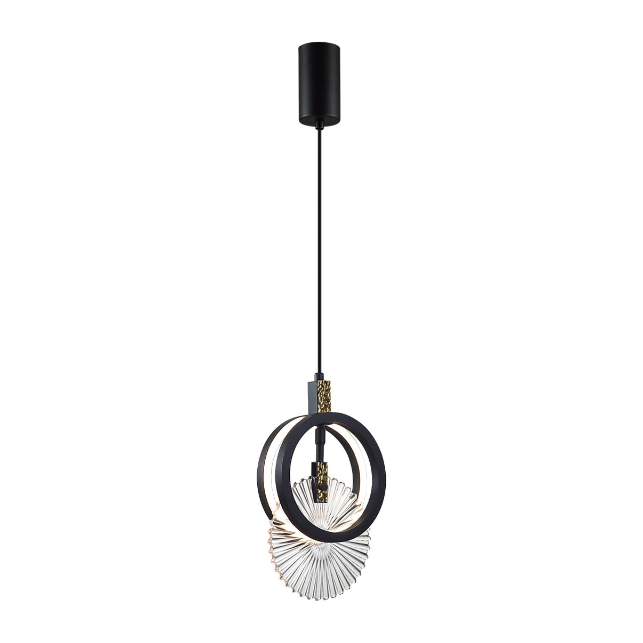 Подвес ODEON LIGHT EXCLUSIVE HIGHTECH MERCURY черный LED*1 17W 3000К плафон прозрачный