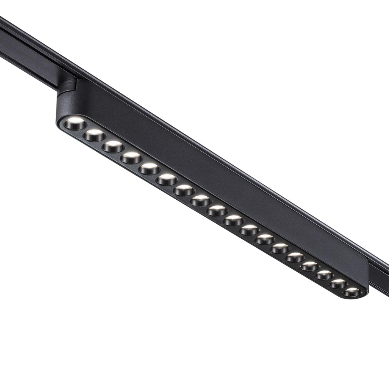 Трековый светильник для низковольтного шинопровода NOVOTECH SHINO SMAL черный LED*1 18W 4000К 330 мм