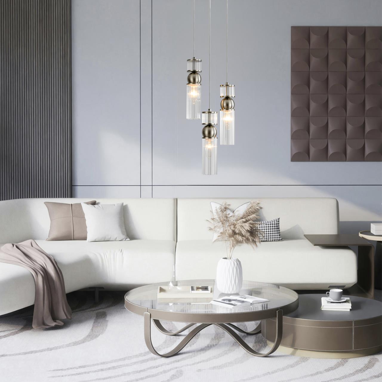 Подвес LUMION MODERNI DENVER никель E14*3 10W