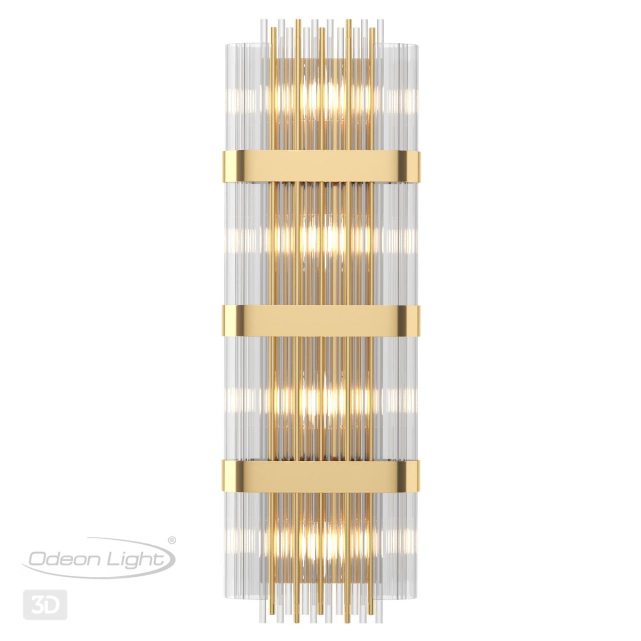 Настенный светильник ODEON LIGHT EXCLUSIVE HALL EMPIRE золотой E14*4 10W  810 мм