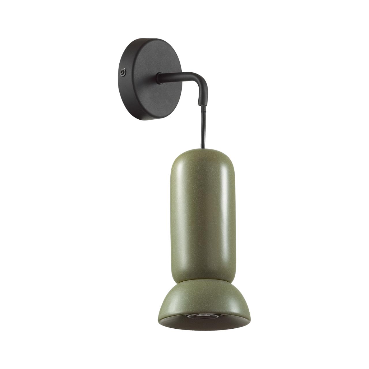 Бра ODEON LIGHT PENDANT KERAMA черный GU10*1 10W плафон зеленый