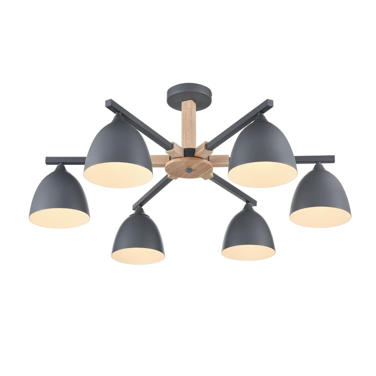 Люстра потолочная LUMION MODERNI COLANGE серый E27*6 10W