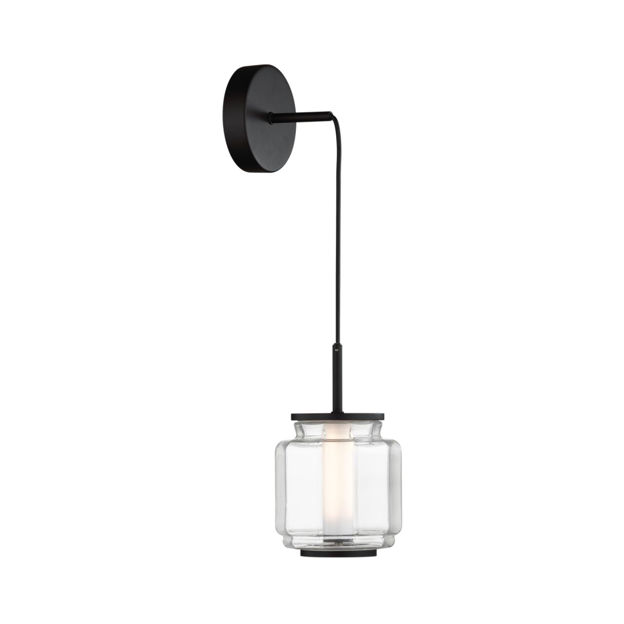 Подвес ODEON LIGHT EXCLUSIVE HIGHTECH JAM черный LED*1 5W 3000К плафон прозрачный
